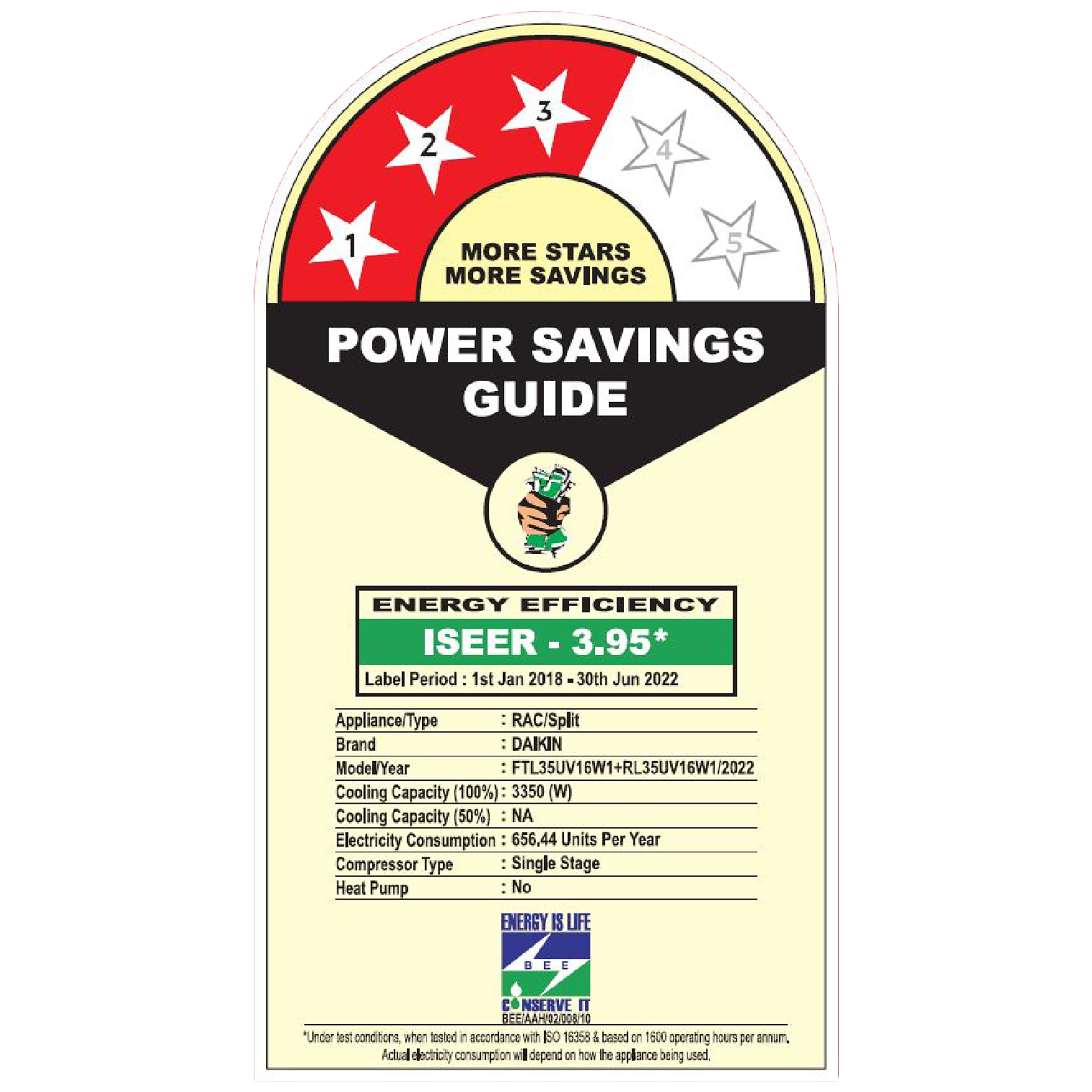 DAIKIN Standard Series 1 Ton 3 Star Split AC (Copper Condenser, PM 2.5 Filter, FTL35UV) DAIKIN Standard Series 1 Ton 3 Star Split AC (Copper Condenser, PM 2.5 Filter, FTL35UV)_3