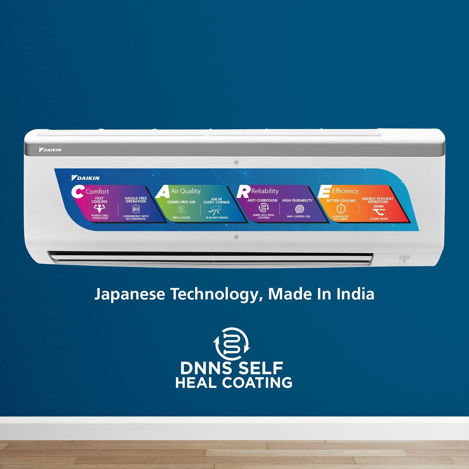 DAIKIN Standard Series 1.5 Ton 3 Star Split AC (Copper Condenser, PM 2.5 Filter, FTL50UV) DAIKIN Standard Series 1.5 Ton 3 Star Split AC (Copper Condenser, PM 2.5 Filter, FTL50UV)_2