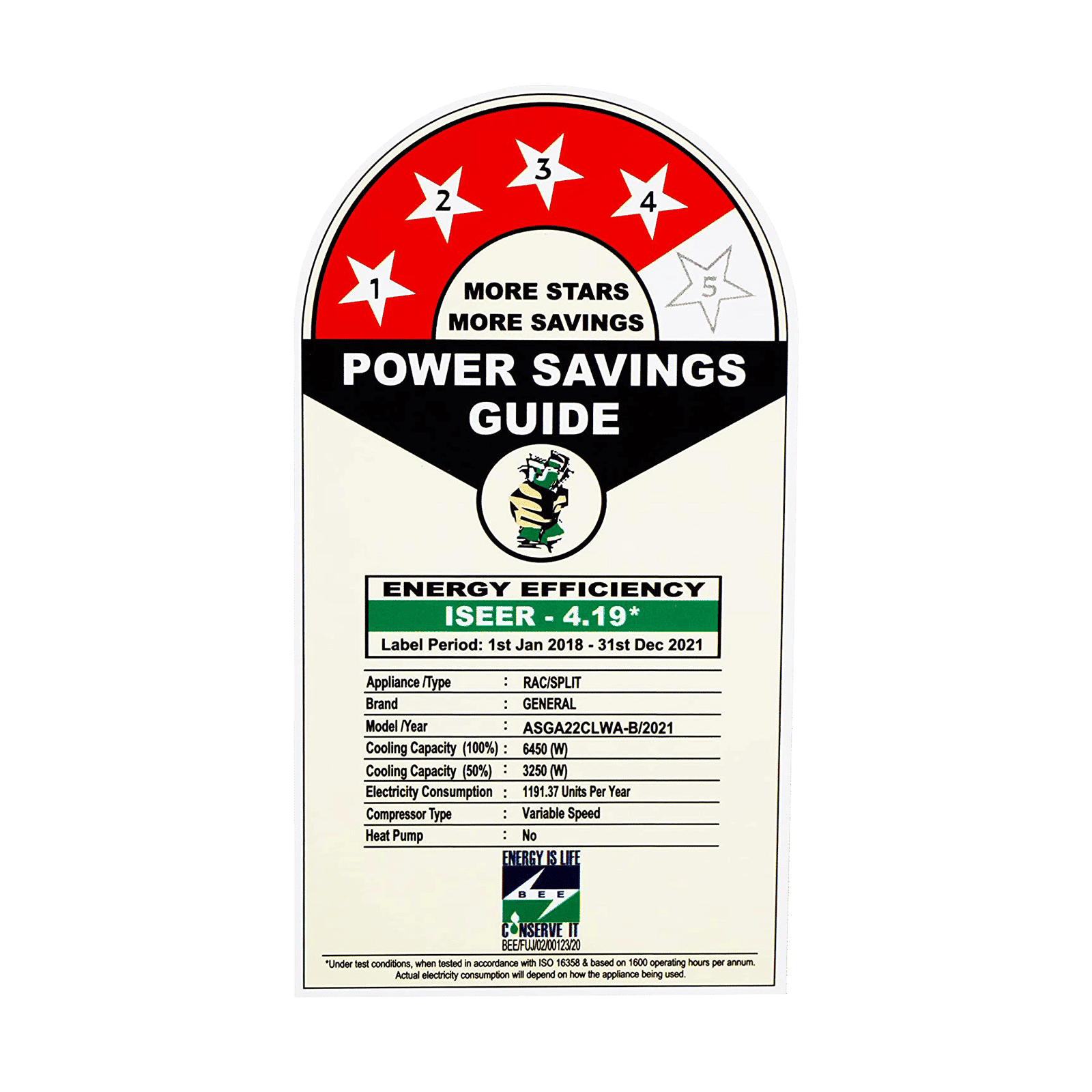 O GENERAL CLW Series 1.8 Ton 4 Star Inverter Split AC (Copper Condenser, Mildew Resistant Filter, ASGA22CLWA-B)_2