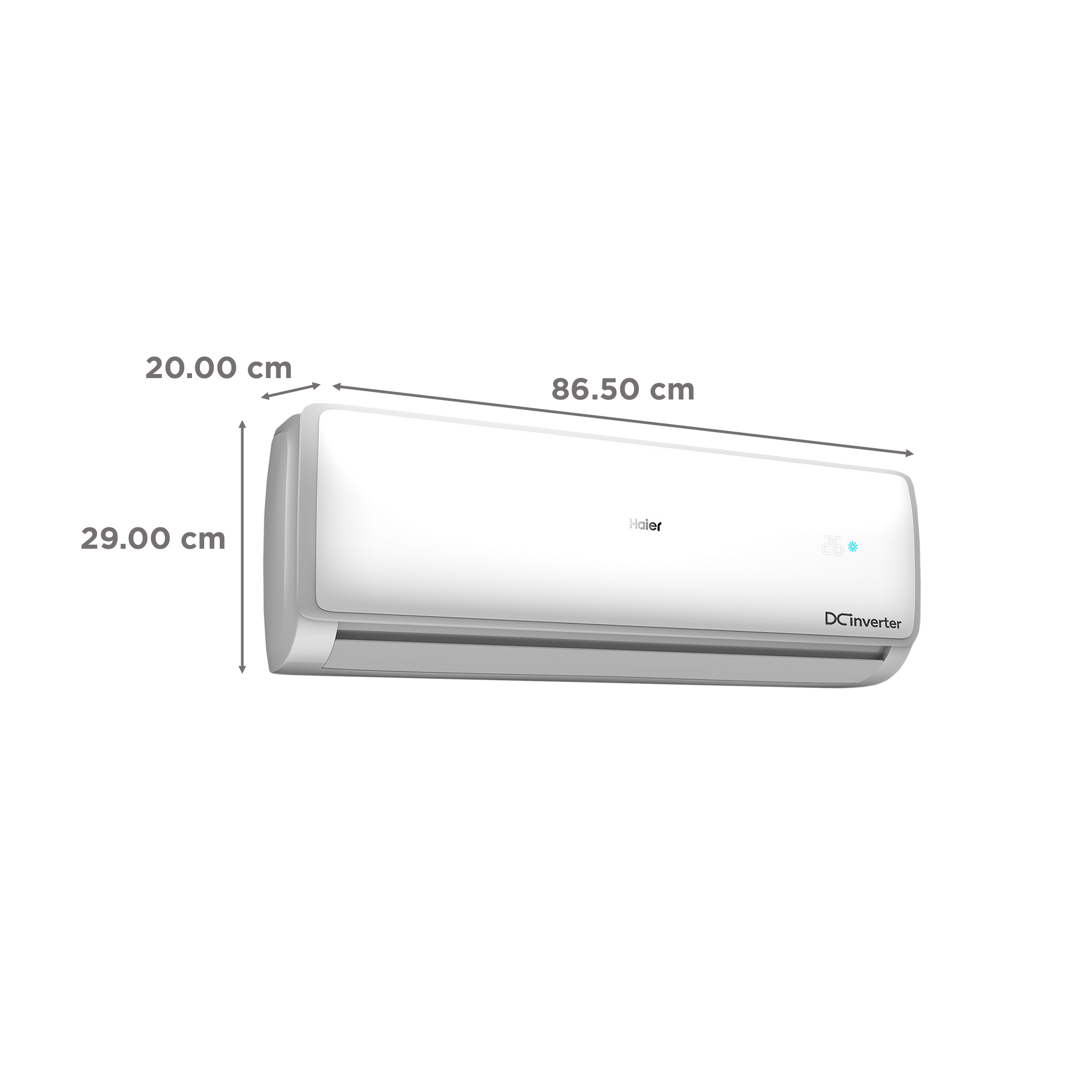 Haier Elegante Cool 5 in 1 Convertible 1 Ton 5 Star Triple Inverter Plus Split AC with Dust Filter (Copper Condenser, HSU13E-TXS5B)_3