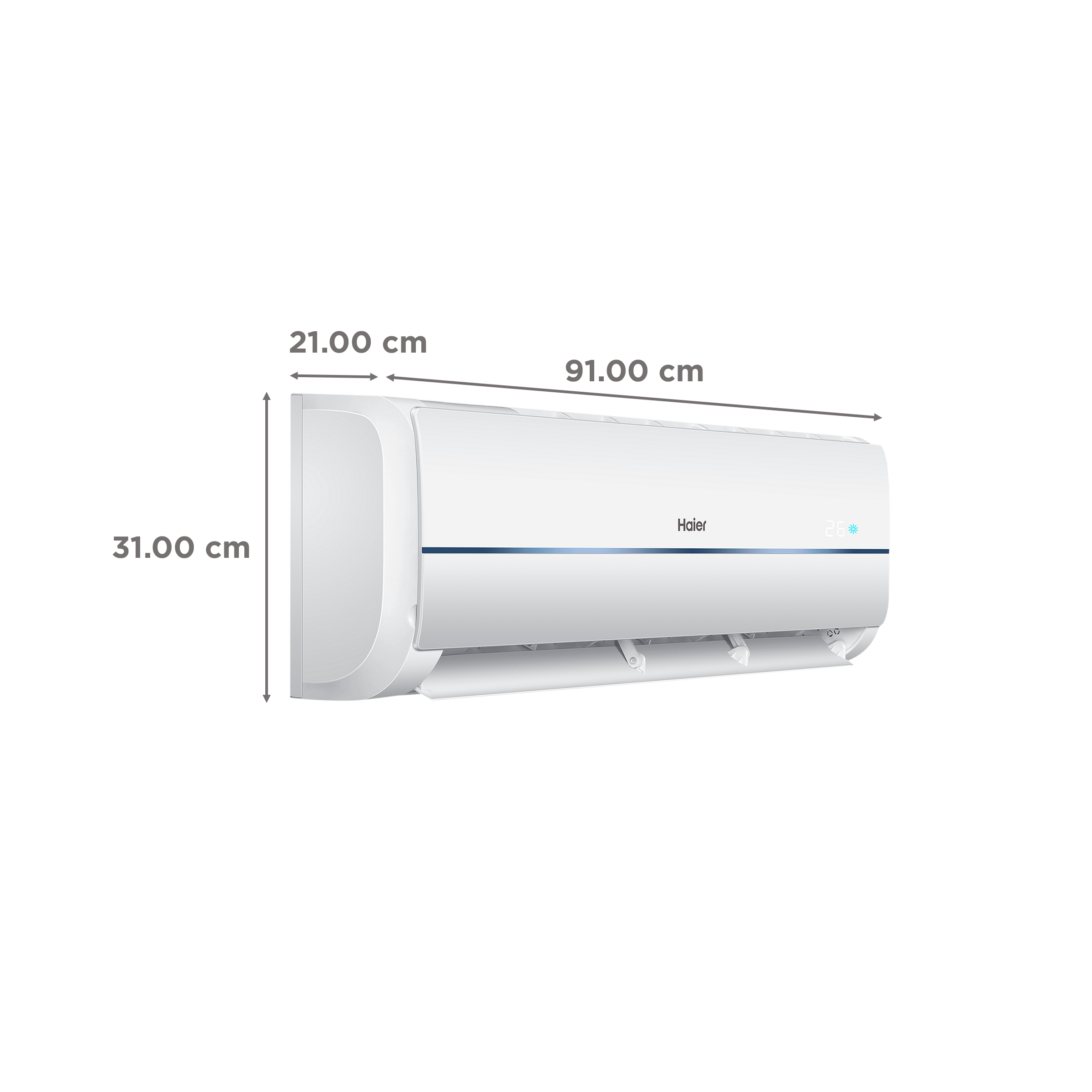 Haier Turbo Cool XL 1.5 Ton 3 Star Split AC (Copper Condenser, Dust Filter, HSU18T-NMB3B)_3