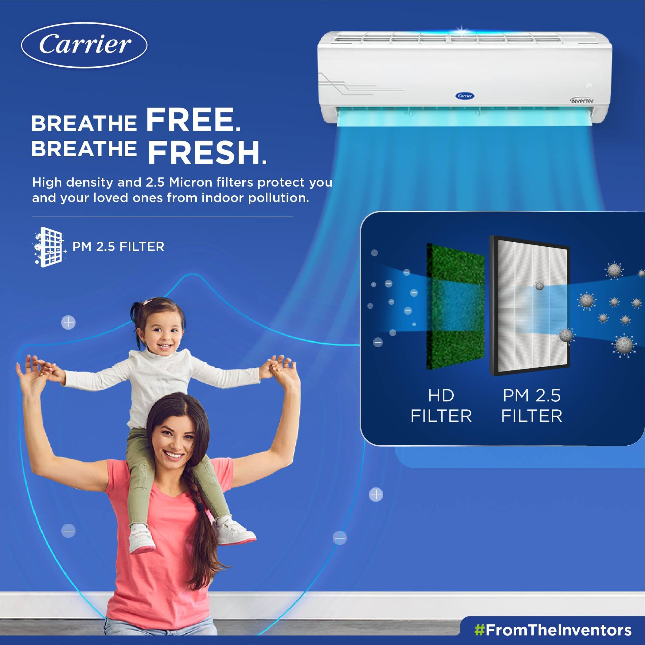 Carrier Ester CXI 4 in 1 Convertible 1.2 Ton 5 Star Flexicool Inverter Split AC with Auto Clean Function (Copper Condenser, CAI14ES5R30F1)_7