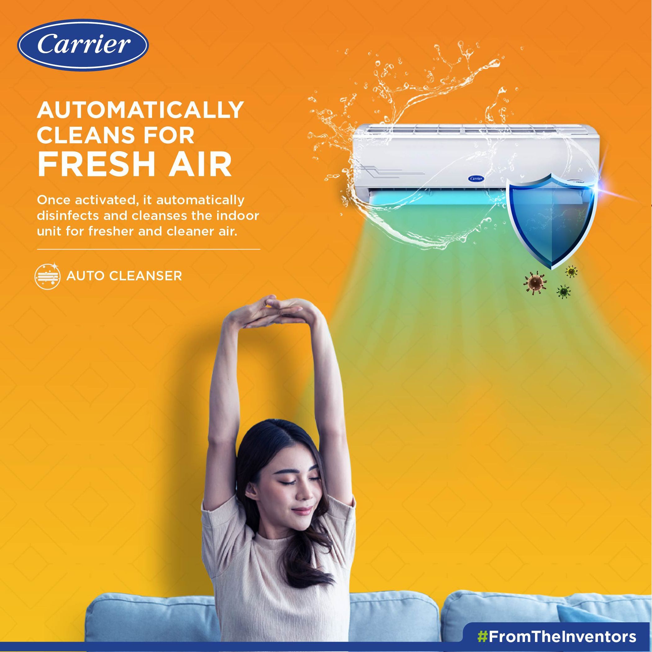 Carrier Ester CXI 6 in 1 Convertible 2 Ton 5 Star Flexicool Inverter Split AC with Auto Clean Function (2022 Model, Copper Condenser, CAI24ES5R30F1)_15