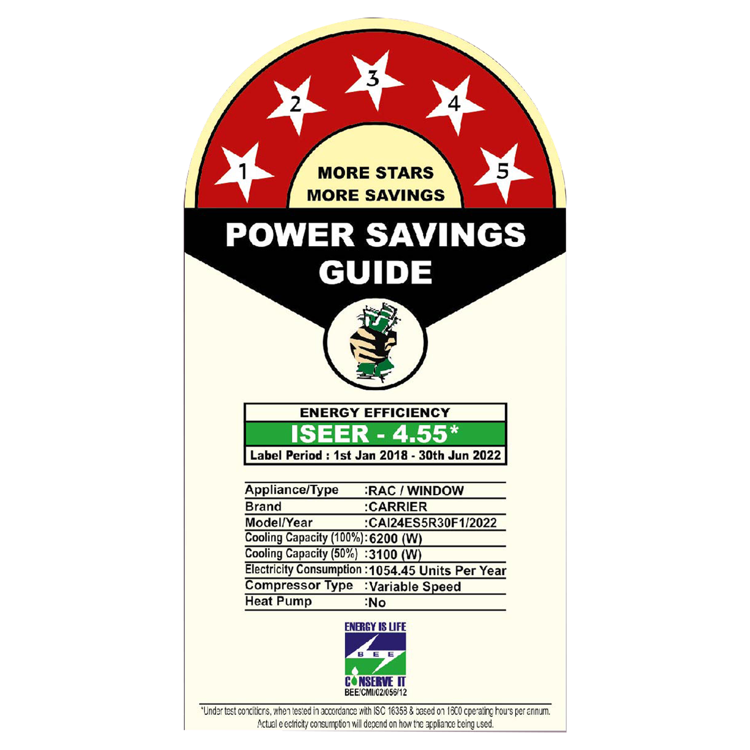 Carrier Ester CXI 6 in 1 Convertible 2 Ton 5 Star Flexicool Inverter Split AC with Auto Clean Function (2022 Model, Copper Condenser, CAI24ES5R30F1)_3