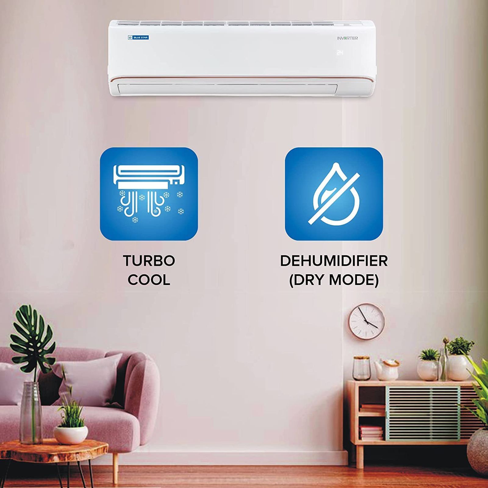 Blue Star 4 in 1 Convertible 1.5 Ton 5 Star Inverter Split AC with Energy Saving Mode (Copper Condenser, IA518FLU)_10