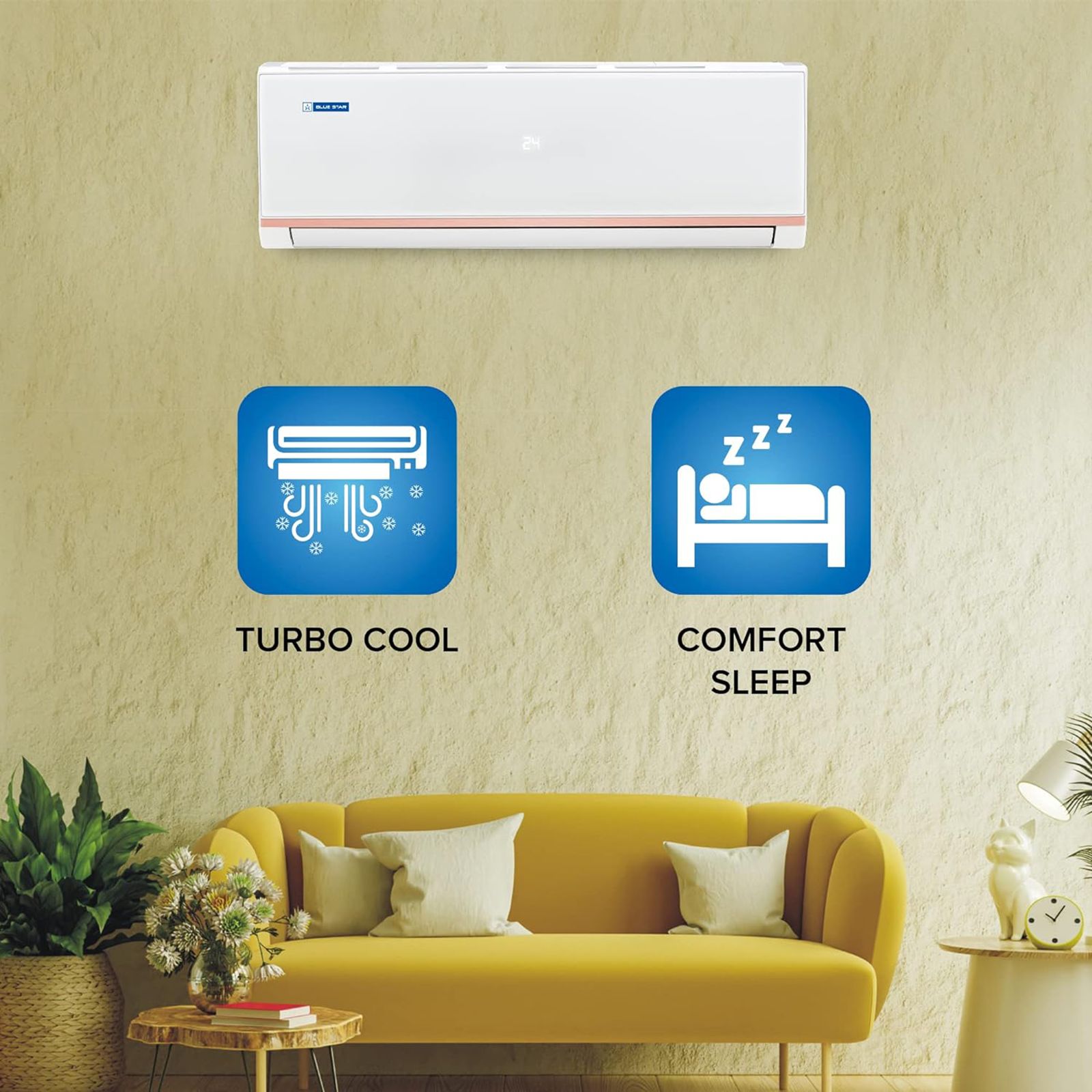 Blue Star 1 Ton 3 Star Split AC (Copper Condenser, Dust Filter, FA312PLU)_9