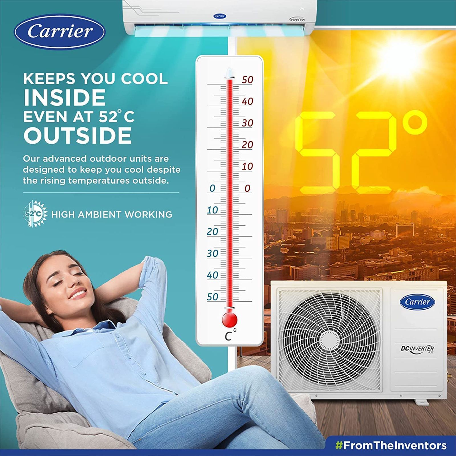 Carrier Emperia CXI 4 in 1 Convertible 2 Ton 3 Star Hybridjet Inverter Split AC with Auto Clean Function (Copper Condenser, CAI24EN3R30F1)_9