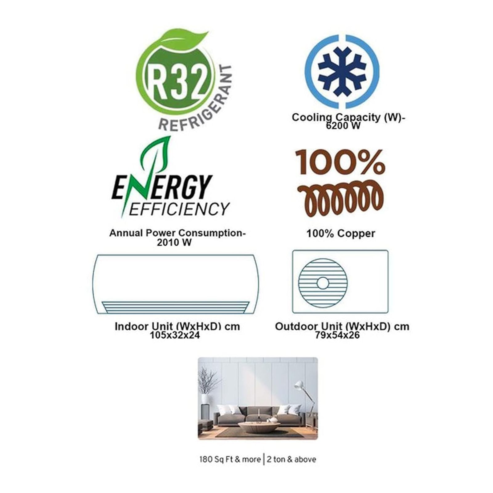 Carrier Emperia CXI 4 in 1 Convertible 2 Ton 3 Star Hybridjet Inverter Split AC with Auto Clean Function (Copper Condenser, CAI24EN3R30F1)_4