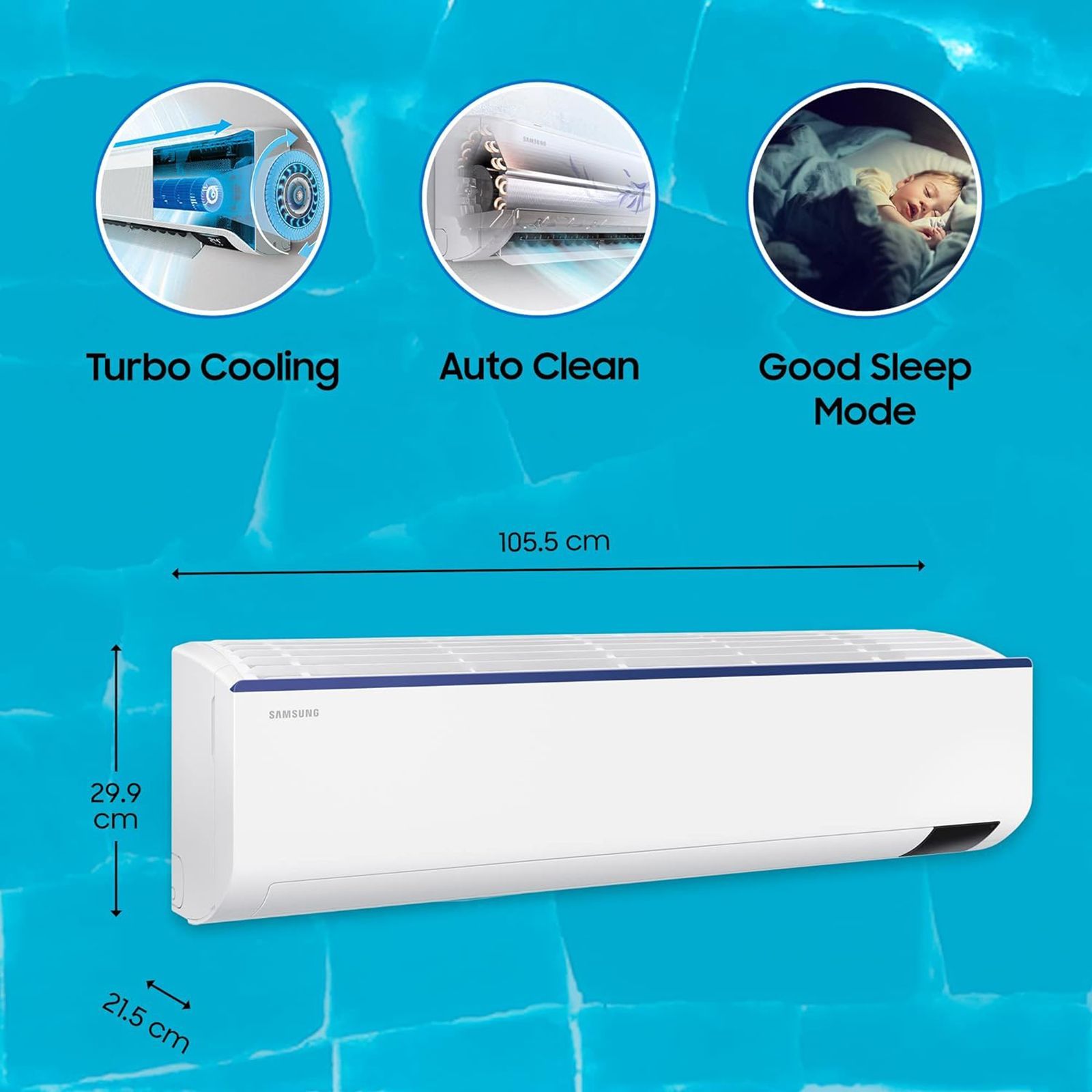 SAMSUNG 5 in 1 Convertible 1.5 Ton 5 Star Inverter Split AC with HD Filter (Copper Condenser, AR18BYNZAUR)_11