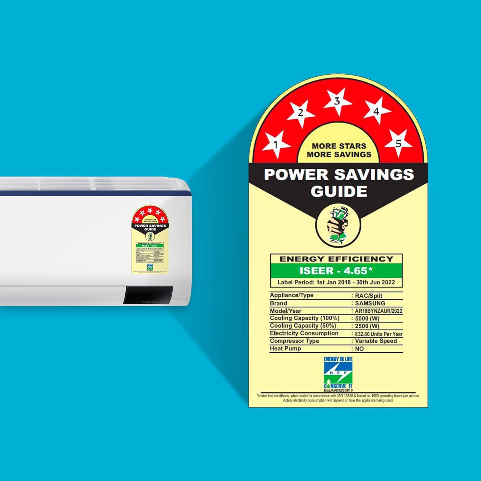 SAMSUNG 5 in 1 Convertible 1.5 Ton 5 Star Inverter Split AC with HD Filter (Copper Condenser, AR18BYNZAUR)_16