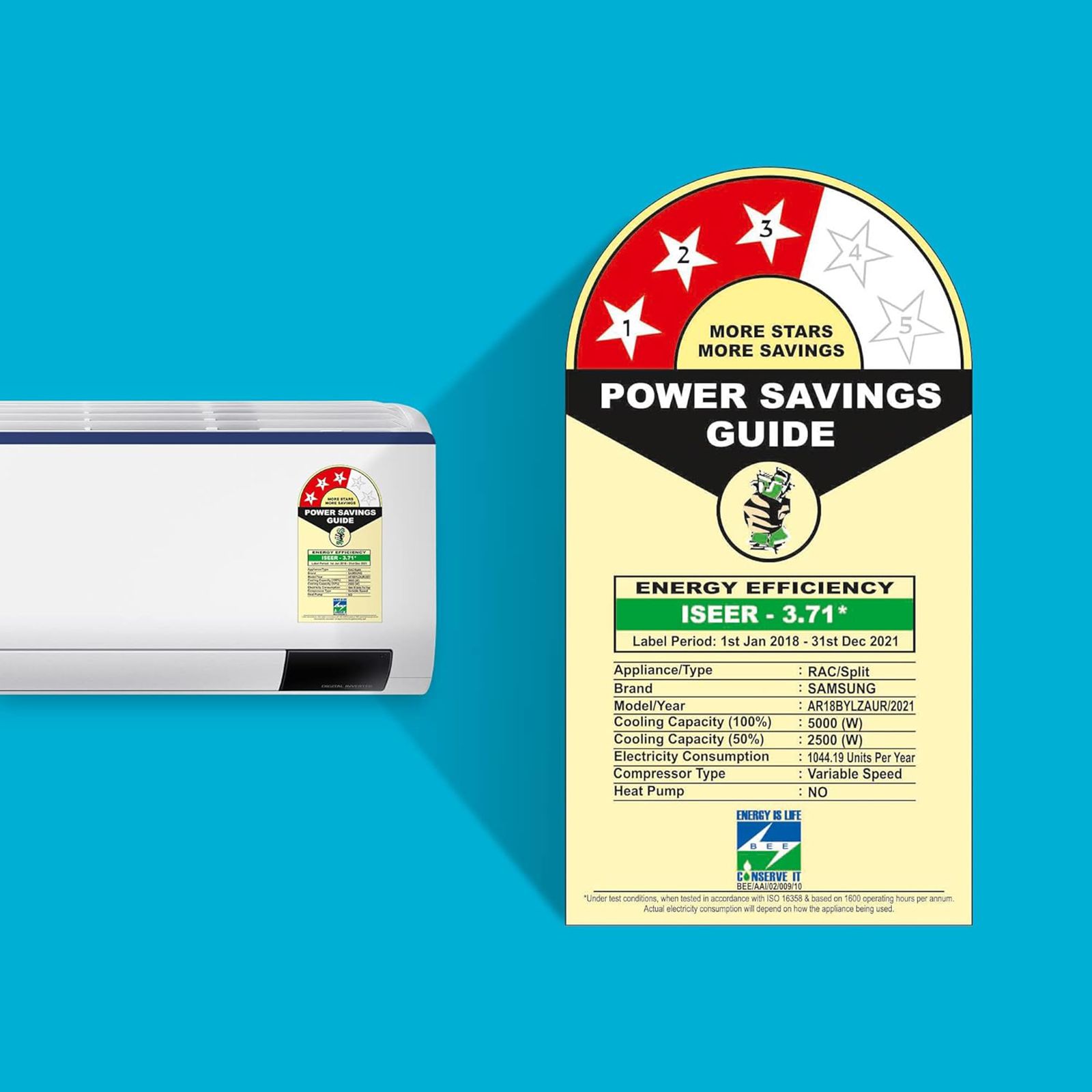 SAMSUNG 5 in 1 Convertible 1.5 Ton 3 Star Inverter Split AC with HD Filter (Copper Condenser, AR18BYLZAUR) SAMSUNG 5 in 1 Convertible 1.5 Ton 3 Star Inverter Split AC with HD Filter (Copper Condenser, AR18BYLZAUR)_18