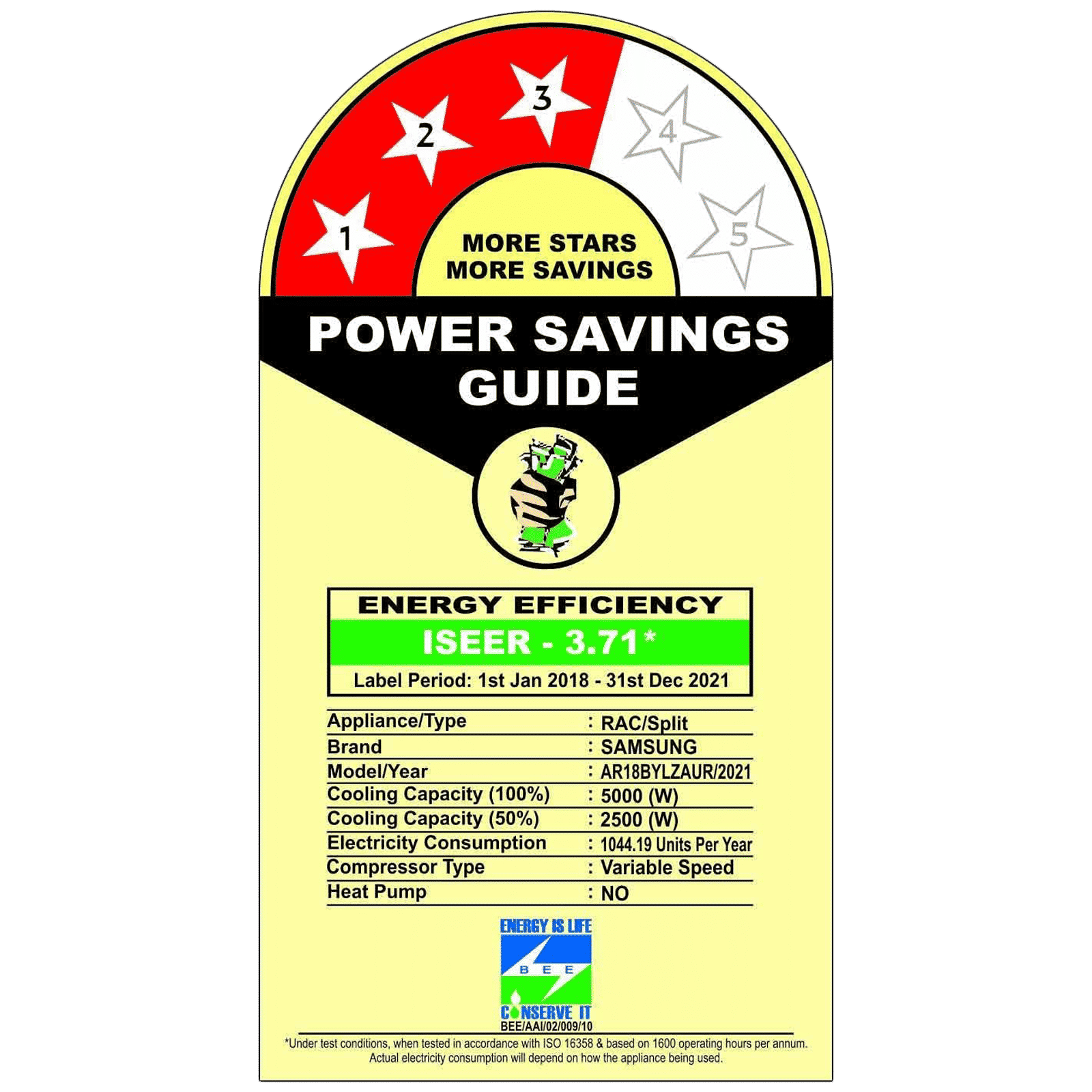 SAMSUNG 5 in 1 Convertible 1.5 Ton 3 Star Inverter Split AC with HD Filter (Copper Condenser, AR18BYLZAUR) SAMSUNG 5 in 1 Convertible 1.5 Ton 3 Star Inverter Split AC with HD Filter (Copper Condenser, AR18BYLZAUR)_3