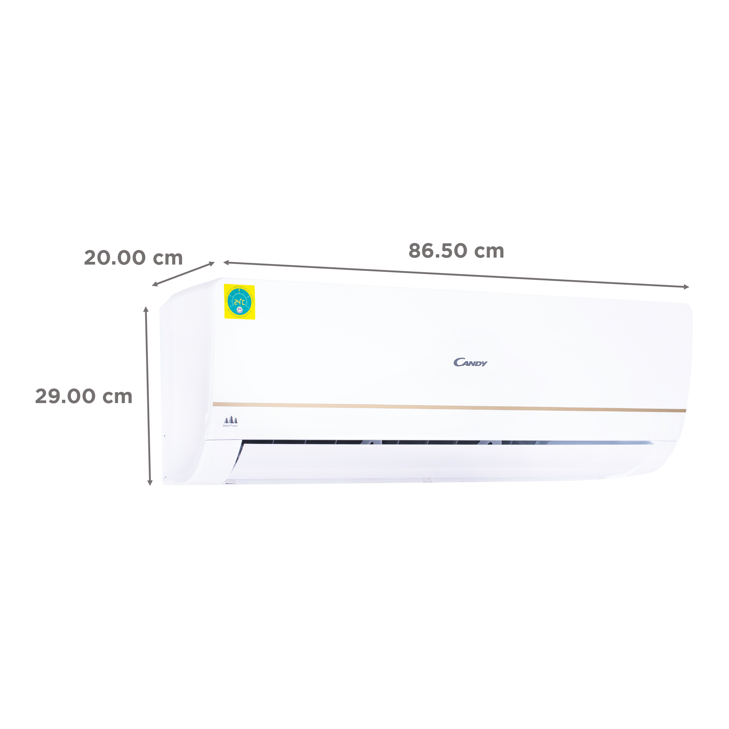 Candy Silent Forest 1 Ton 3 Star Dual DC Inverter Split AC (Copper Condenser, Dust Filter, CI12S3IN-CG)_3