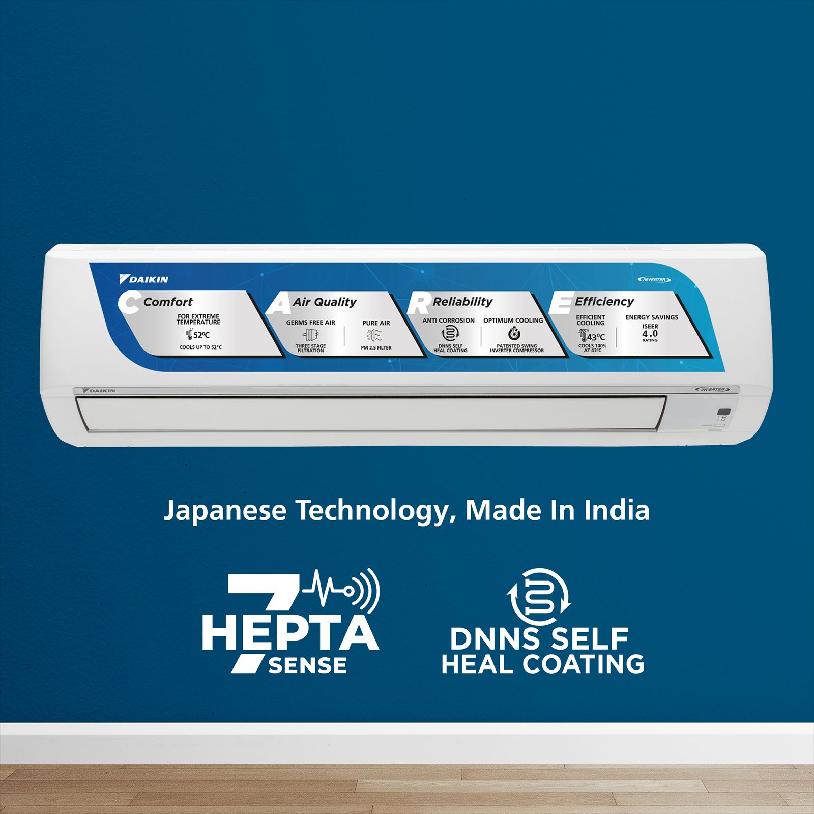 DAIKIN Standard Plus Series 2.02 Ton 3 Star Inverter Split AC (Copper Condenser, PM 2.5 Filter, FTKL71U)_2