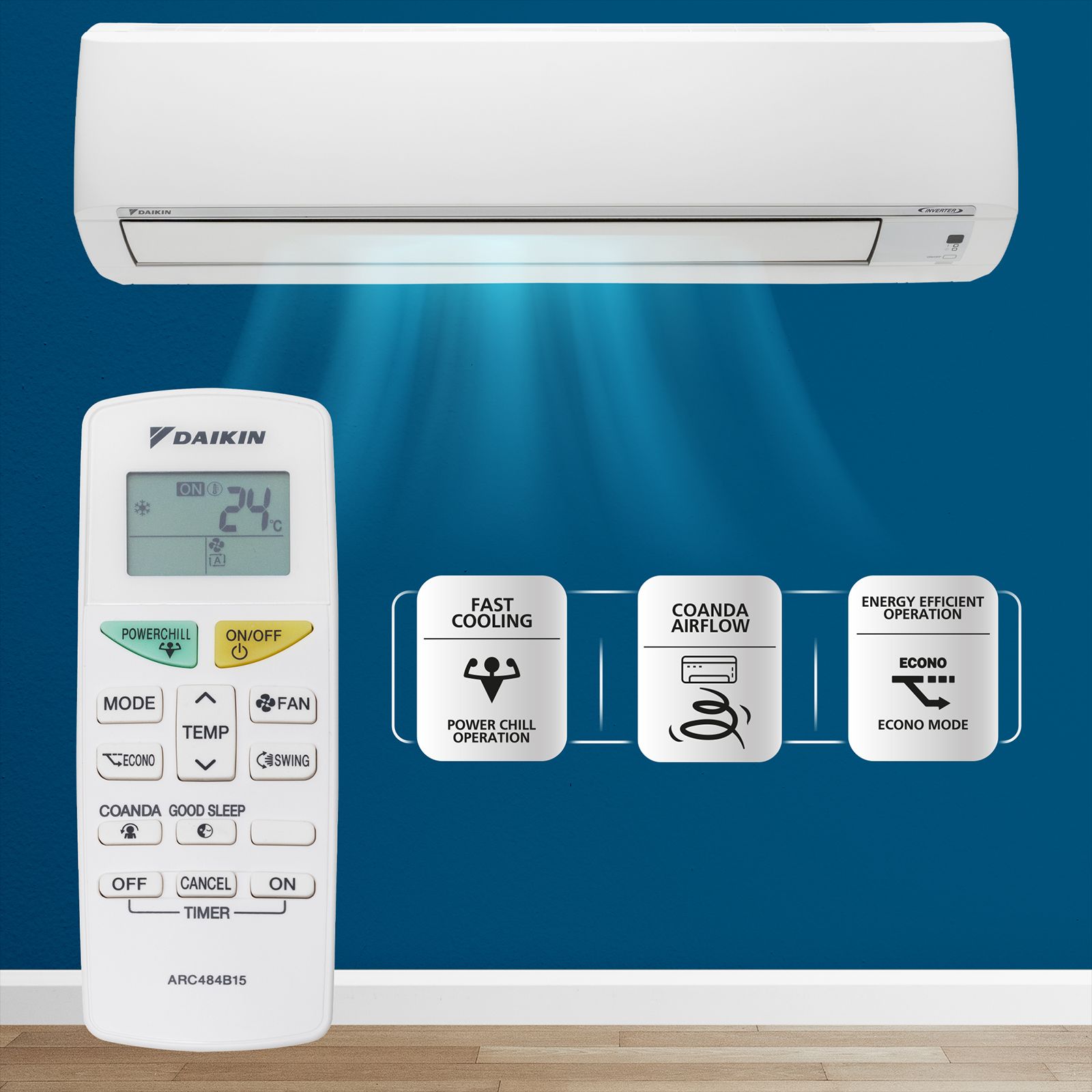 DAIKIN Standard Plus Series 2.02 Ton 3 Star Inverter Split AC (Copper Condenser, PM 2.5 Filter, FTKL71U)_5