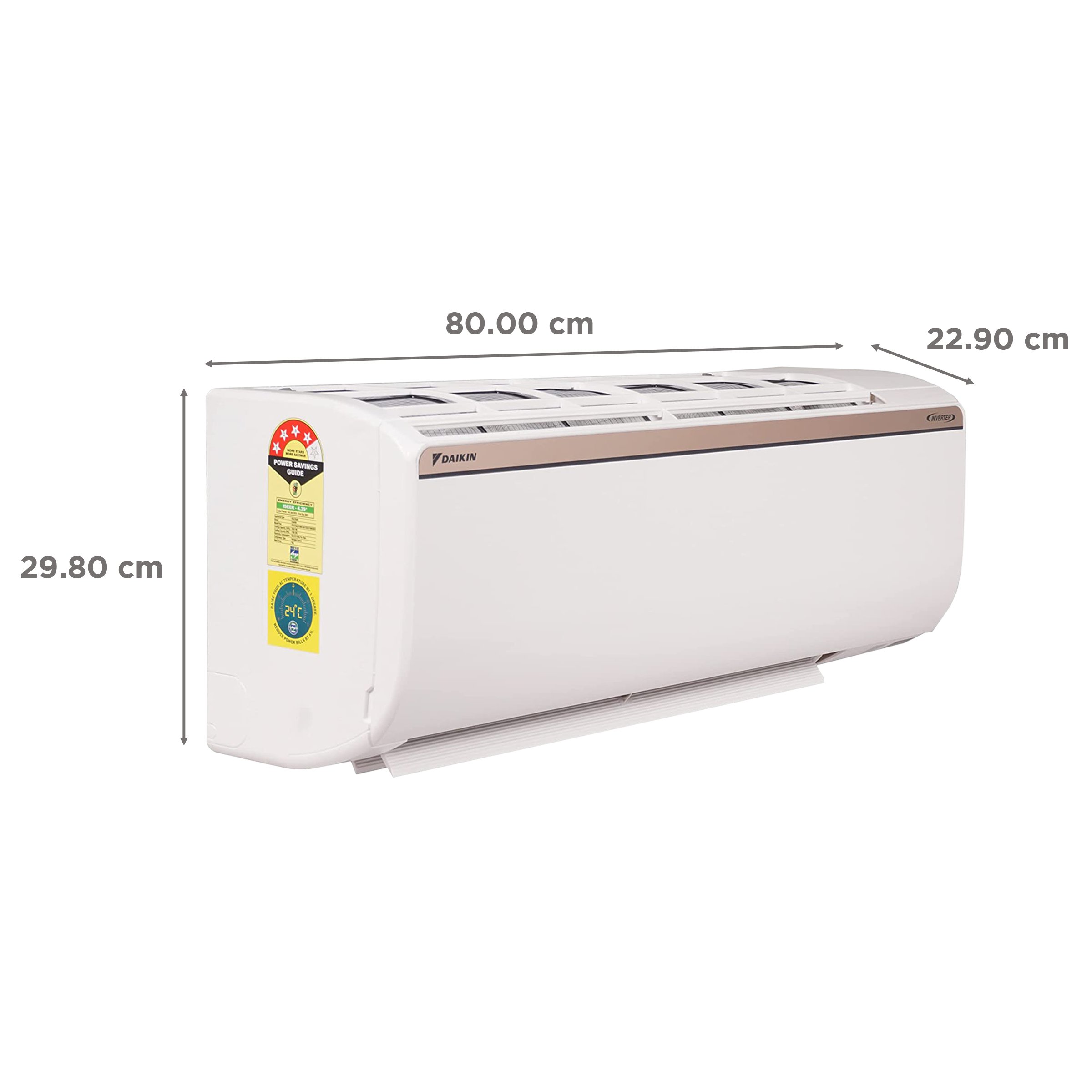 DAIKIN 1 Ton 3 Star Hot & Cold Inverter Split AC (Copper Condenser, PM 2.5 Filter, FTHT35UV) DAIKIN 1 Ton 3 Star Hot & Cold Inverter Split AC (Copper Condenser, PM 2.5 Filter, FTHT35UV)_4