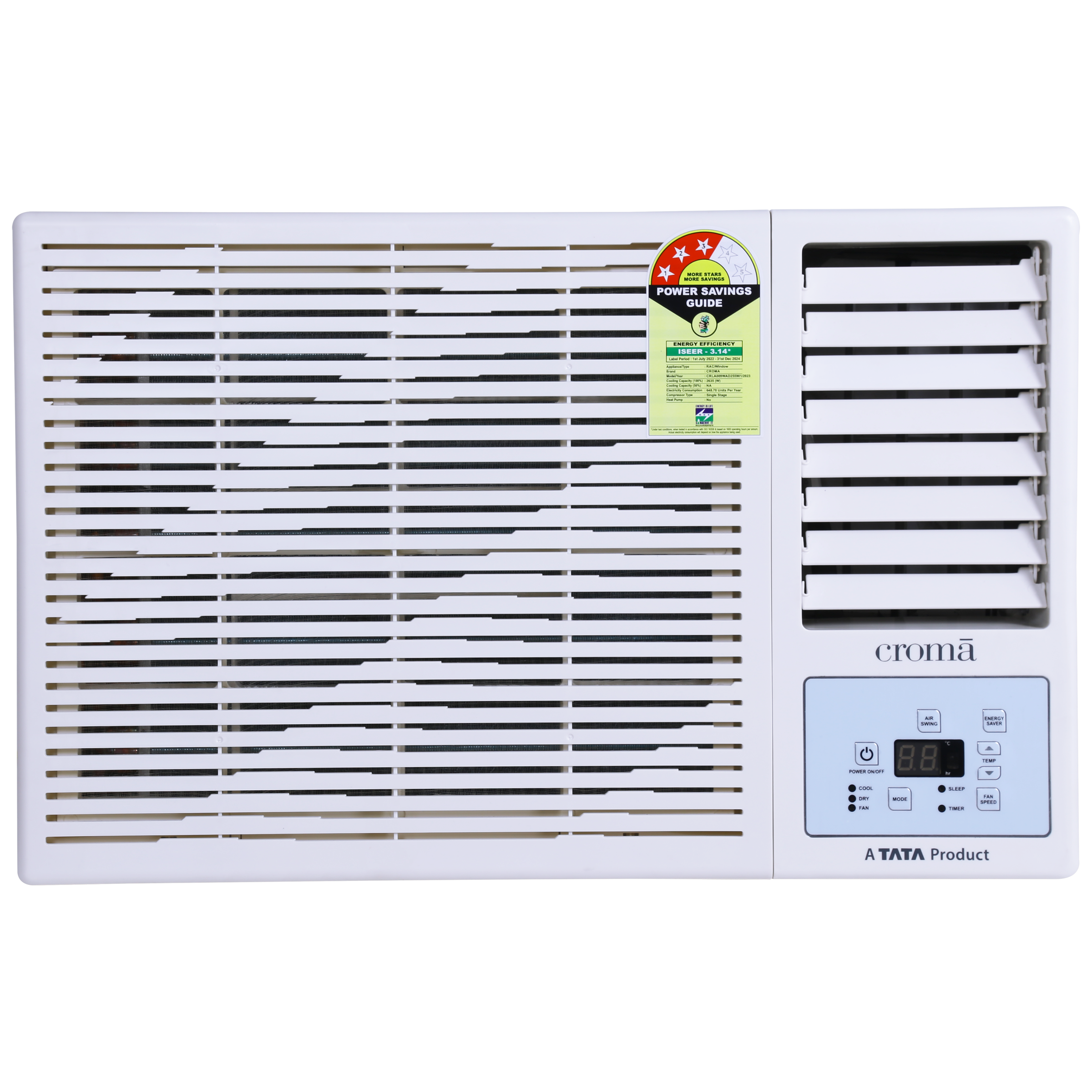 Croma 0.75 Ton 3 Star Window AC (Copper Condenser, Dust Filter)_1