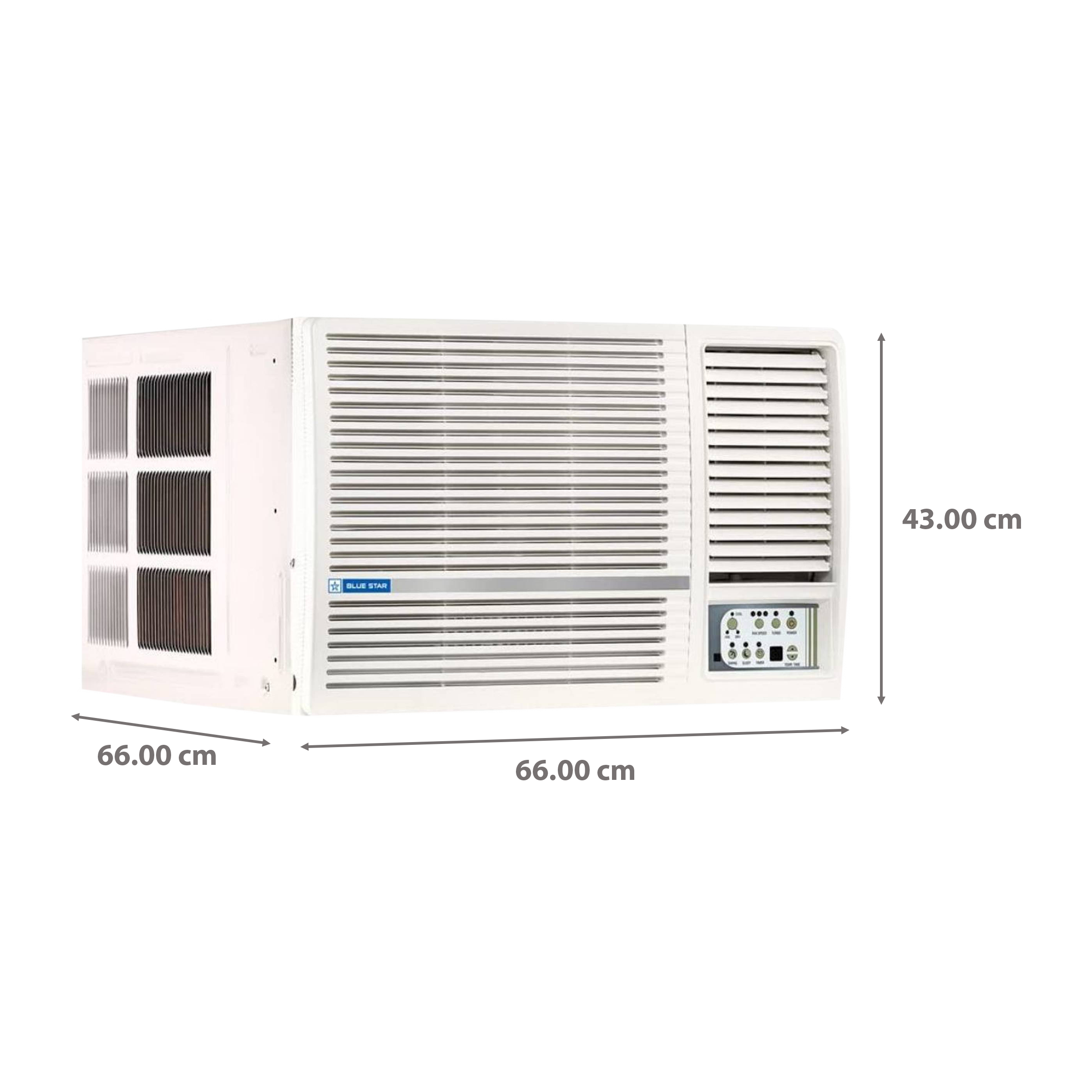 Blue Star LN 1.5 Ton 3 Star Fixed Speed Windows AC (Copper Condenser, Dust Filter, WFA318LN)_4