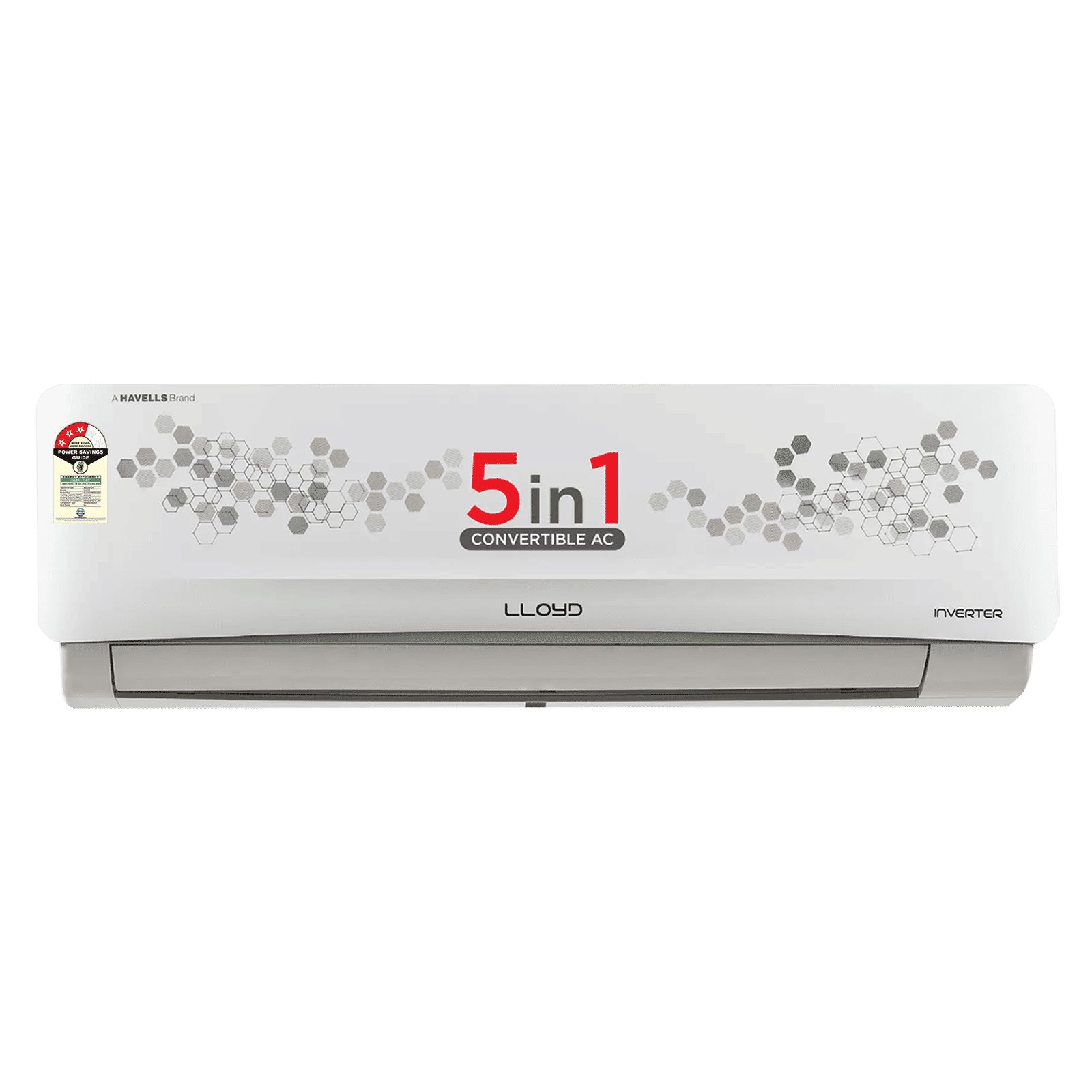 LLOYD 5 in 1 Convertible 1.2 Ton 3 Star Inverter Split AC with Anti-bacteria Filter (Copper Condenser, GLS15I3FWSEV) LLOYD 5 in 1 Convertible 1.2 Ton 3 Star Inverter Split AC with Anti-bacteria Filter (Copper Condenser, GLS15I3FWSEV)_1