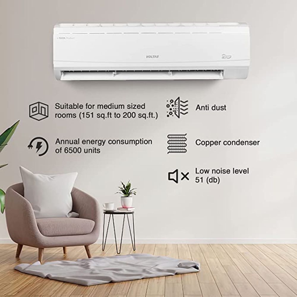 VOLTAS Vectra 2 Ton 3 Star Split AC ( Copper Condenser, Anti-Dust Filter, 243 Vectra Plus) VOLTAS Vectra 2 Ton 3 Star Split AC ( Copper Condenser, Anti-Dust Filter, 243 Vectra Plus)_10