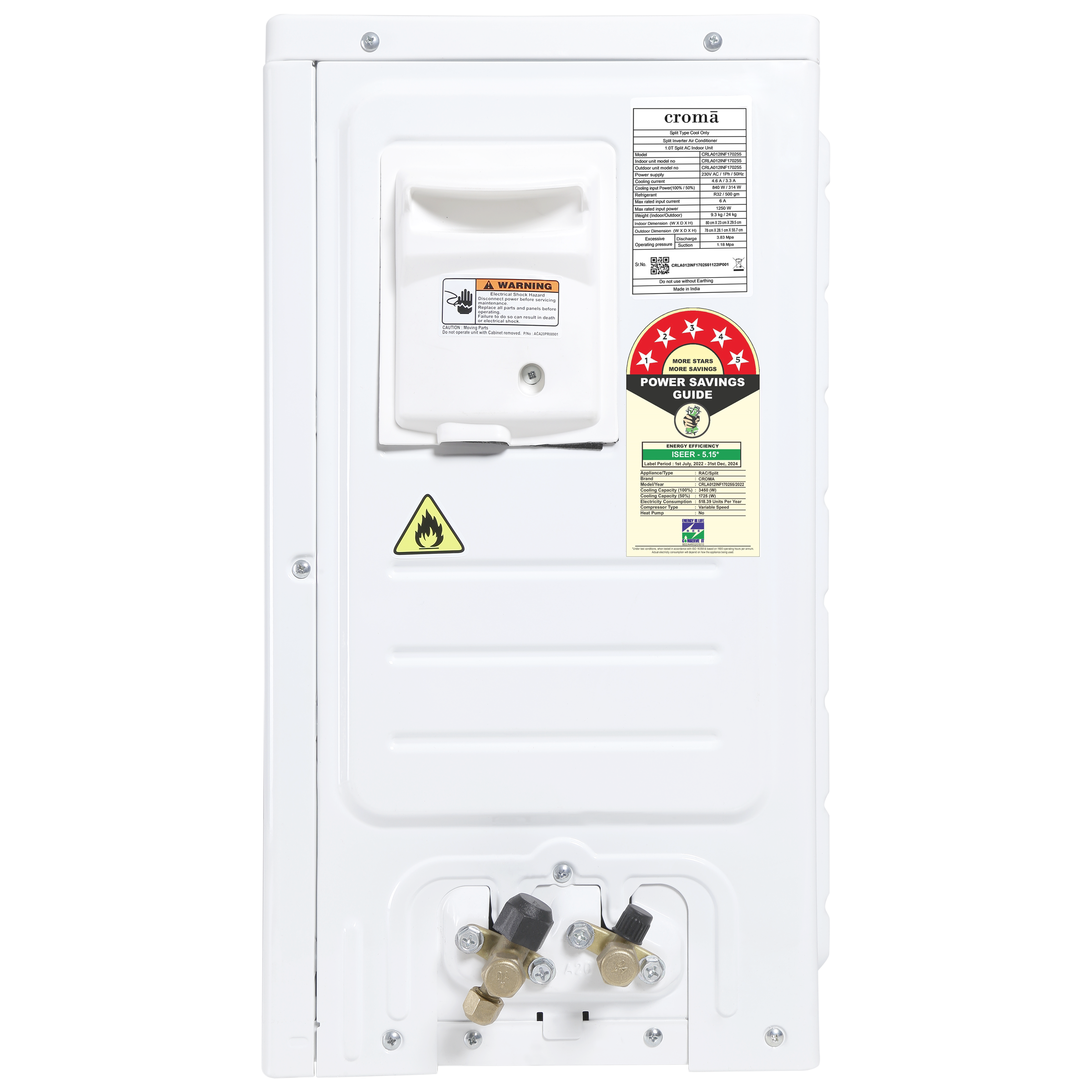 Croma 4 in 1 Convertible 1 Ton 5 Star Inverter Split AC with Self Diagnosis (Copper Condenser, CRLA012INF170255) Croma 4 in 1 Convertible 1 Ton 5 Star Inverter Split AC with Self Diagnosis (Copper Condenser, CRLA012INF170255)_11