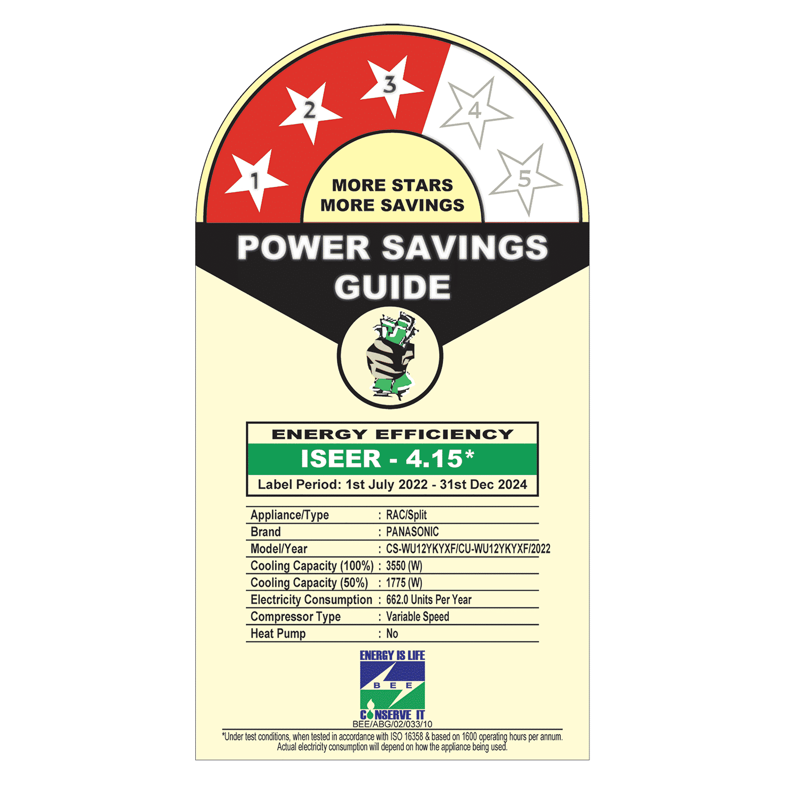 Panasonic 1 Ton 3 Star Inverter Split Smart AC with Shield Blue Technology (Copper Condenser, Anti-Duct Filter, CS/CU-WU12YKYXF) Panasonic 1 Ton 3 Star Inverter Split Smart AC with Shield Blue Technology (Copper Condenser, Anti-Duct Filter, CS/CU-WU12YKYXF)_3