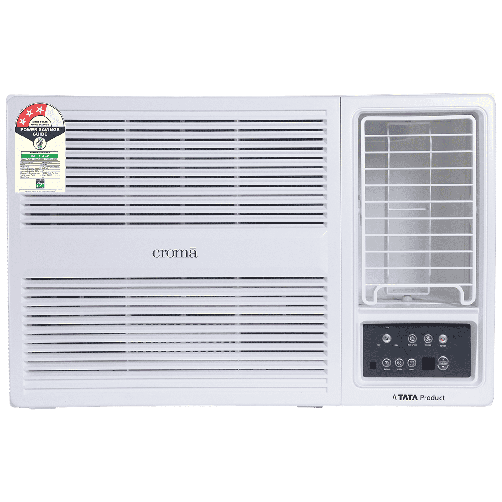 Croma 1.5 Ton 3 Star Fixed Speed Window AC (Copper Condenser, Dust Filter)_1