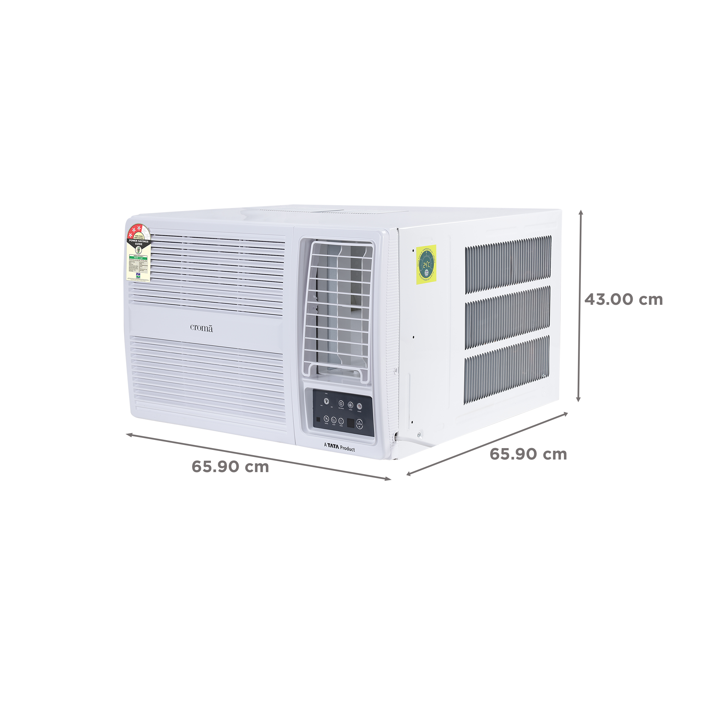 Croma 1.5 Ton 3 Star Fixed Speed Window AC (Copper Condenser, Dust Filter)_4