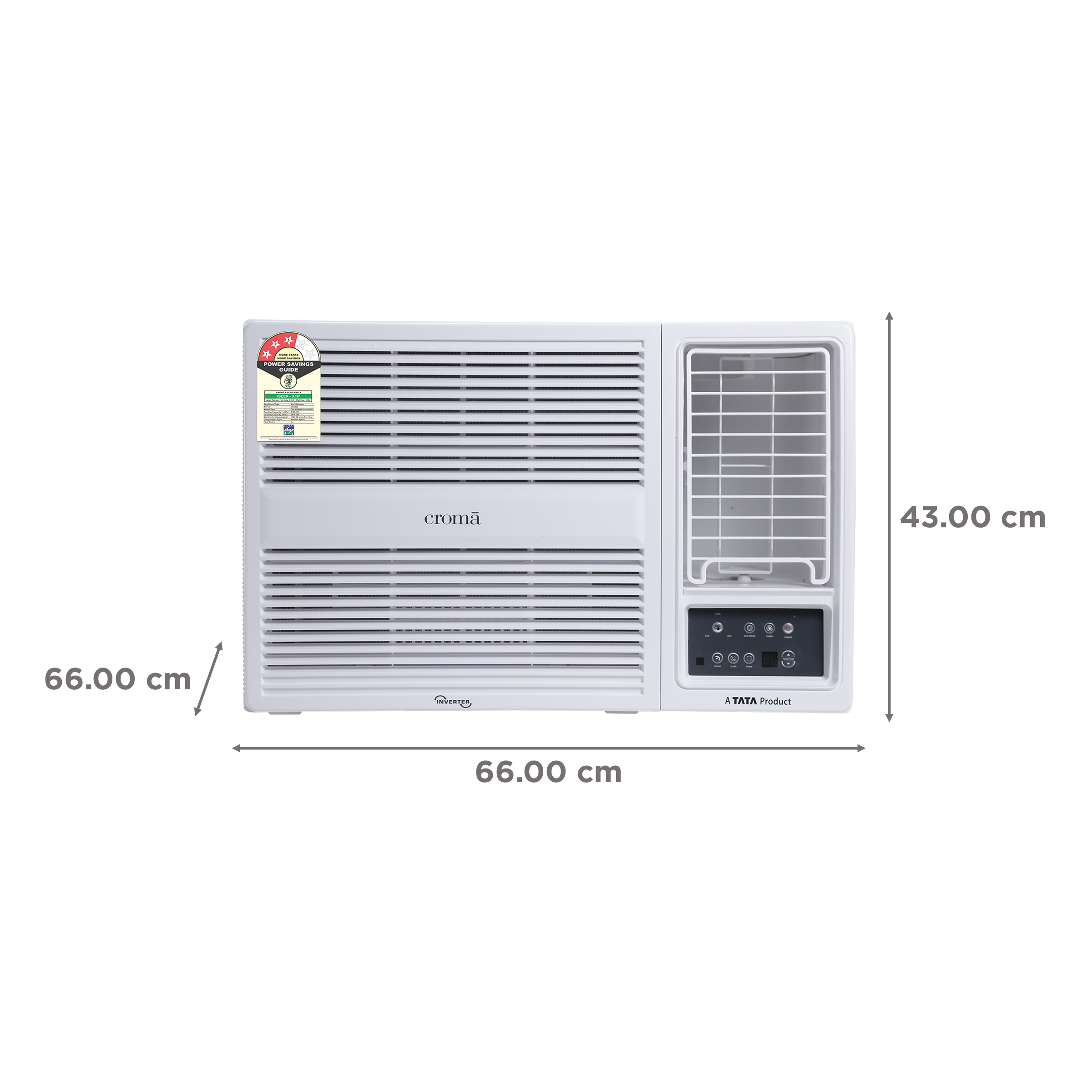 Croma 1.5 Ton 3 Star Inverter Window AC (Copper Condenser, Dust Filter) Croma 1.5 Ton 3 Star Inverter Window AC (Copper Condenser, Dust Filter)_4