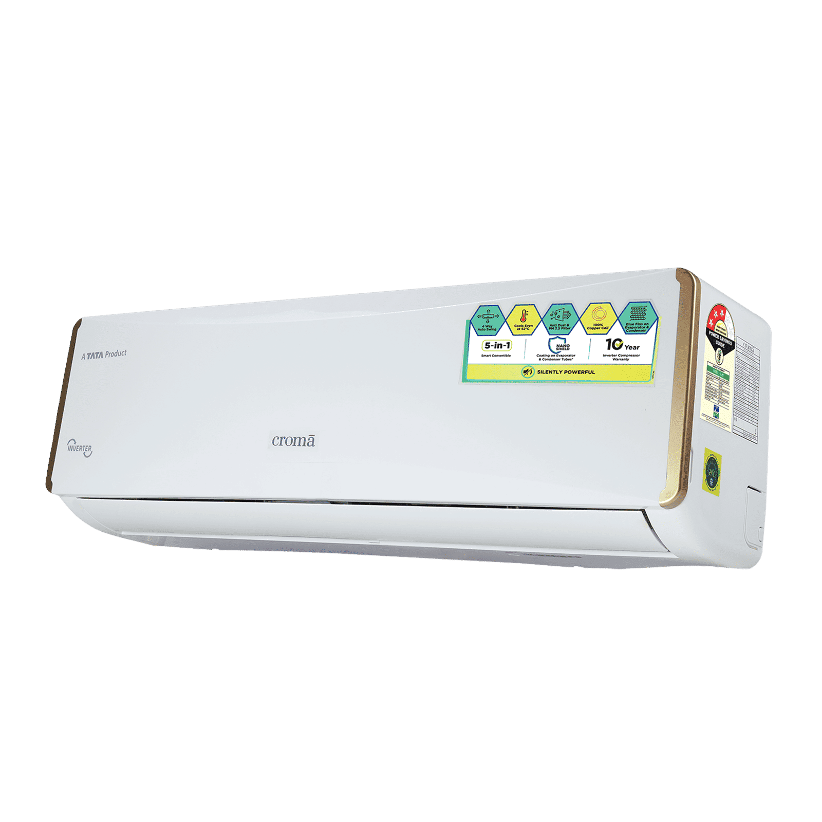 Croma 5 in 1 Convertible 1 Ton 3 Star Inverter Split AC with Anti-Dust Filter (Copper Condenser) Croma 5 in 1 Convertible 1 Ton 3 Star Inverter Split AC with Anti-Dust Filter (Copper Condenser)_4