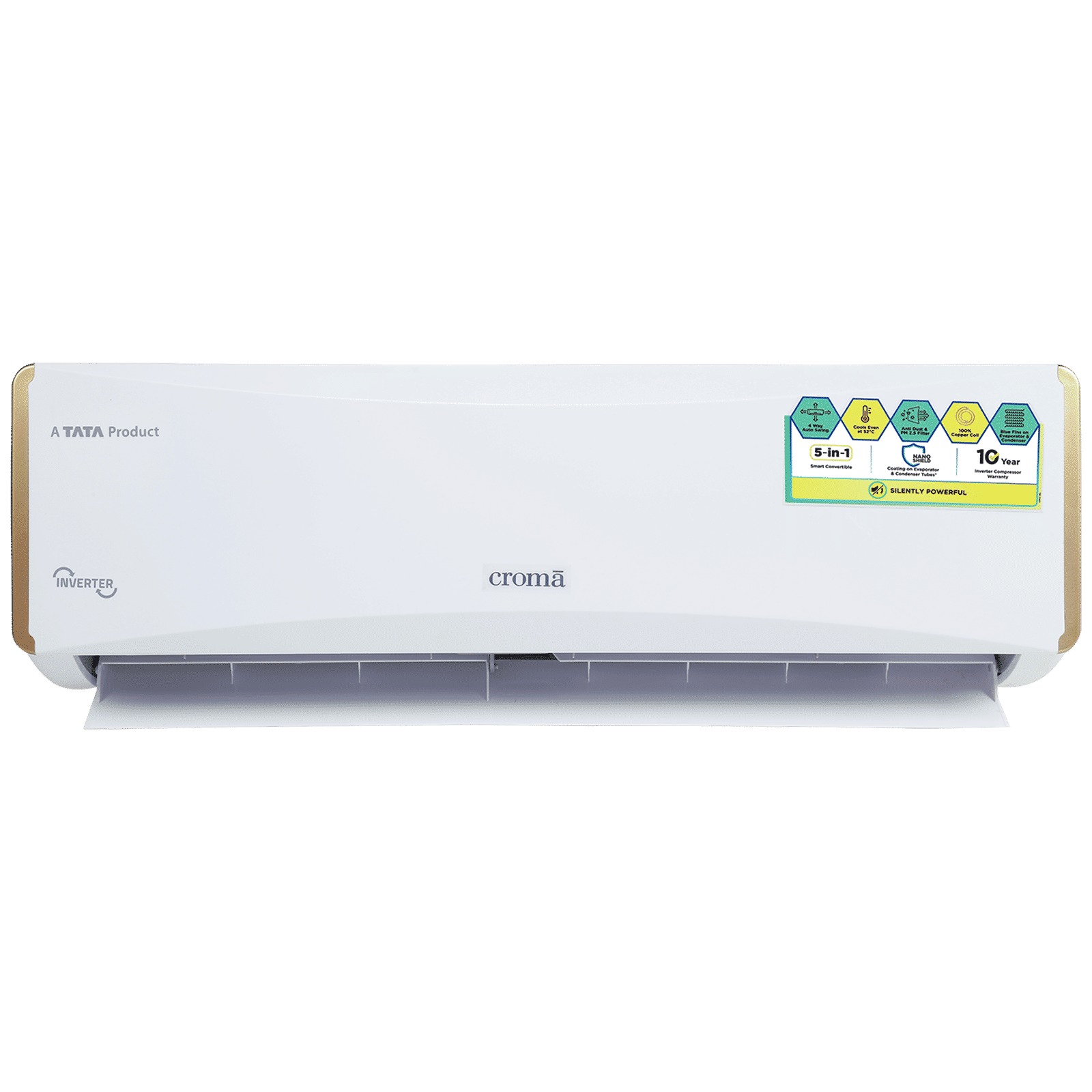Croma 5 in 1 Convertible 1.5 Ton 5 Star Inverter Split AC with Self Diagnosis (Copper Condenser, CRLA018INF255954)_9