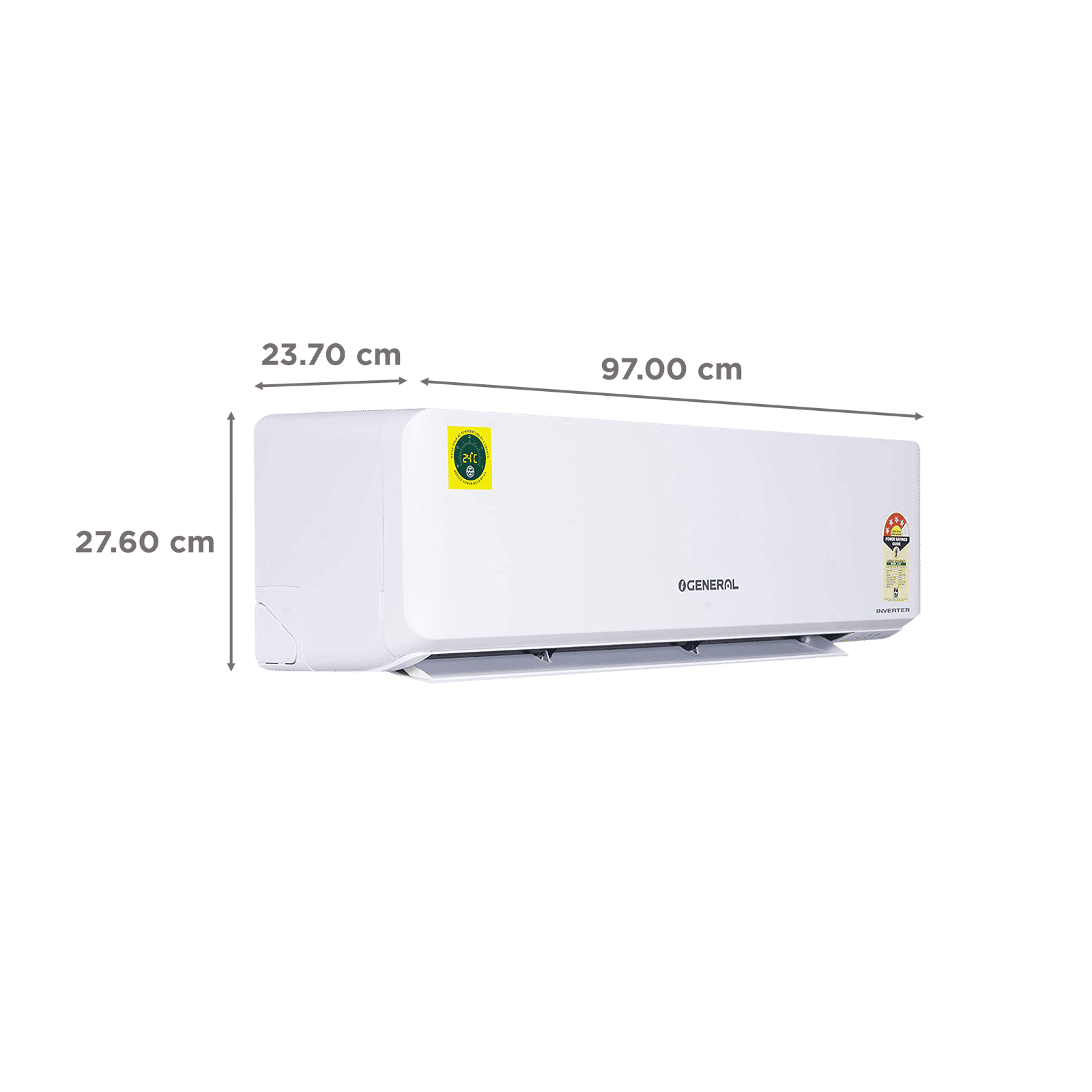 O GENERAL 2 Ton 3 Star Inverter Split AC (Copper Condenser, ASGG24CPTB-B)_4