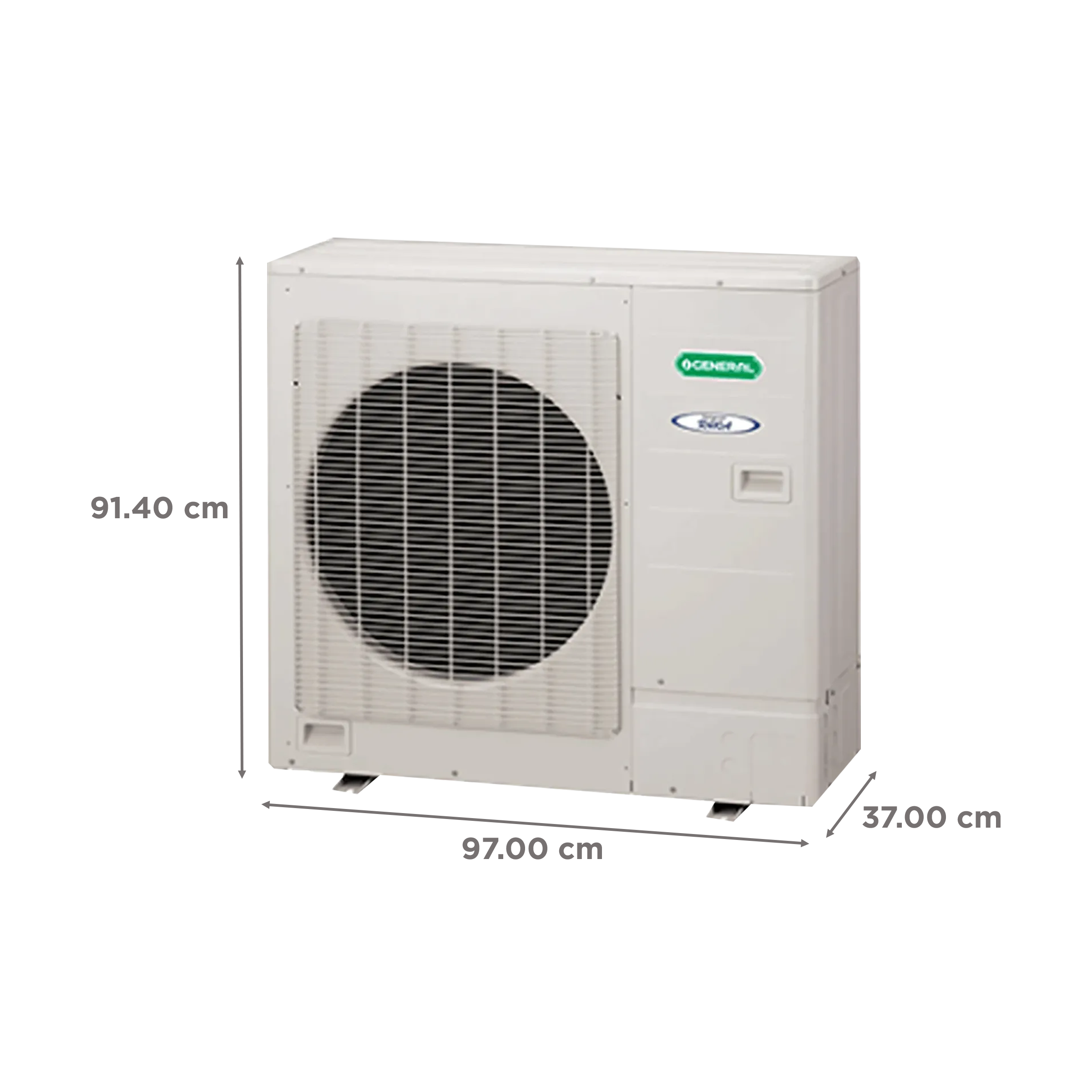 O GENERAL 2.5 Ton 2 Star Split AC (Copper Condenser, Mildew Resistant Filter, ASGA30FUTD-B)_5