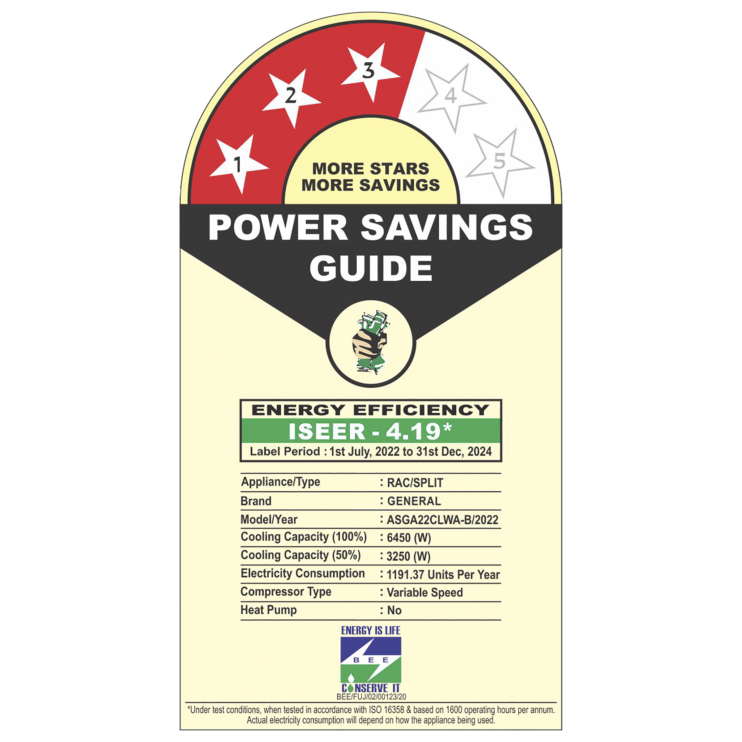 O GENERAL 1.8 Ton 3 Star Inverter Split AC (Copper Condenser, AOGA22CLWA-B)_3