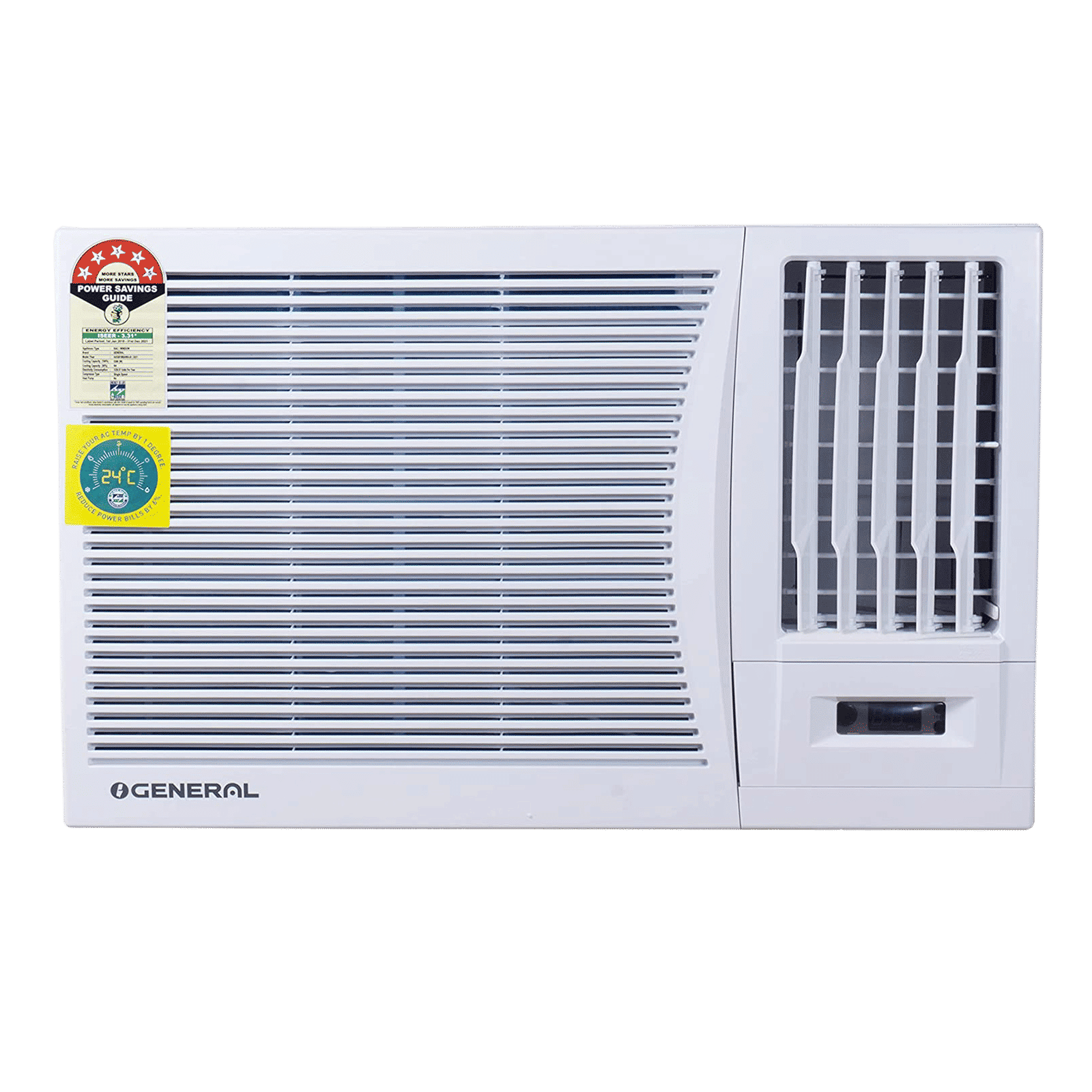 O GENERAL 1.5 Ton 4 Star Window AC (Copper Condenser, Catechin Filter, AXGB18BAWA-B)_1