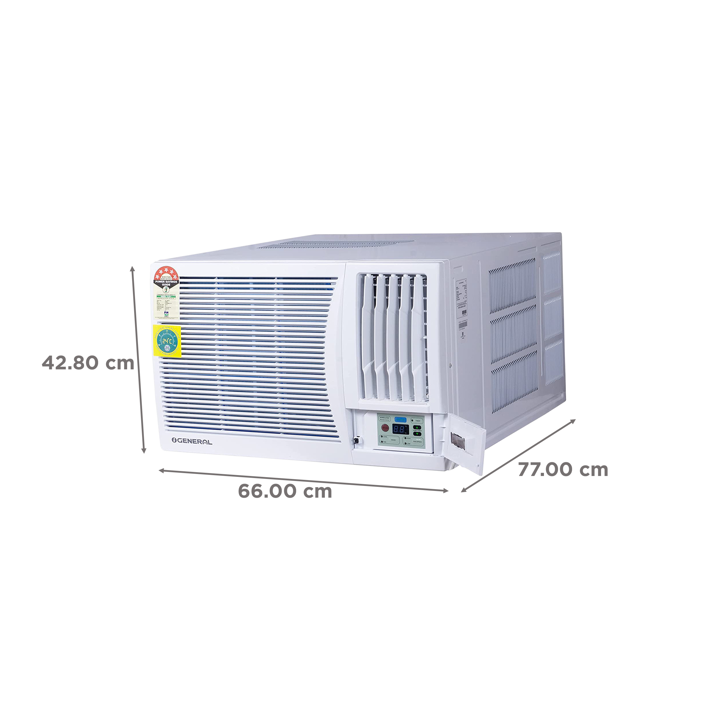 O GENERAL 1.5 Ton 4 Star Window AC (Copper Condenser, Catechin Filter, AXGB18BAWA-B)_4