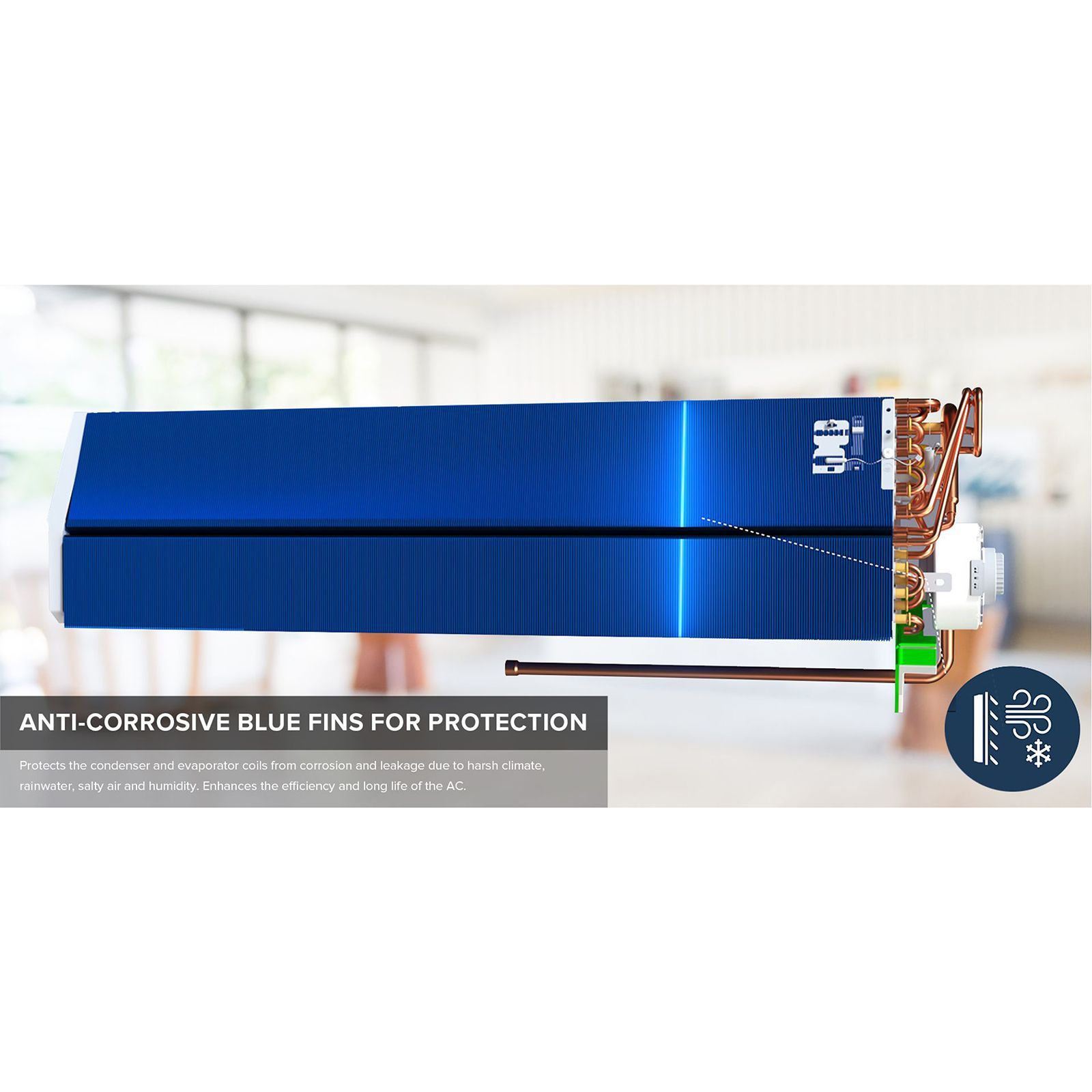 Blue Star 5 in 1 Convertible 1.2 Ton 3 Star Inverter Split AC with Dust Filter ( Copper Condenser, IA315YNU)_12