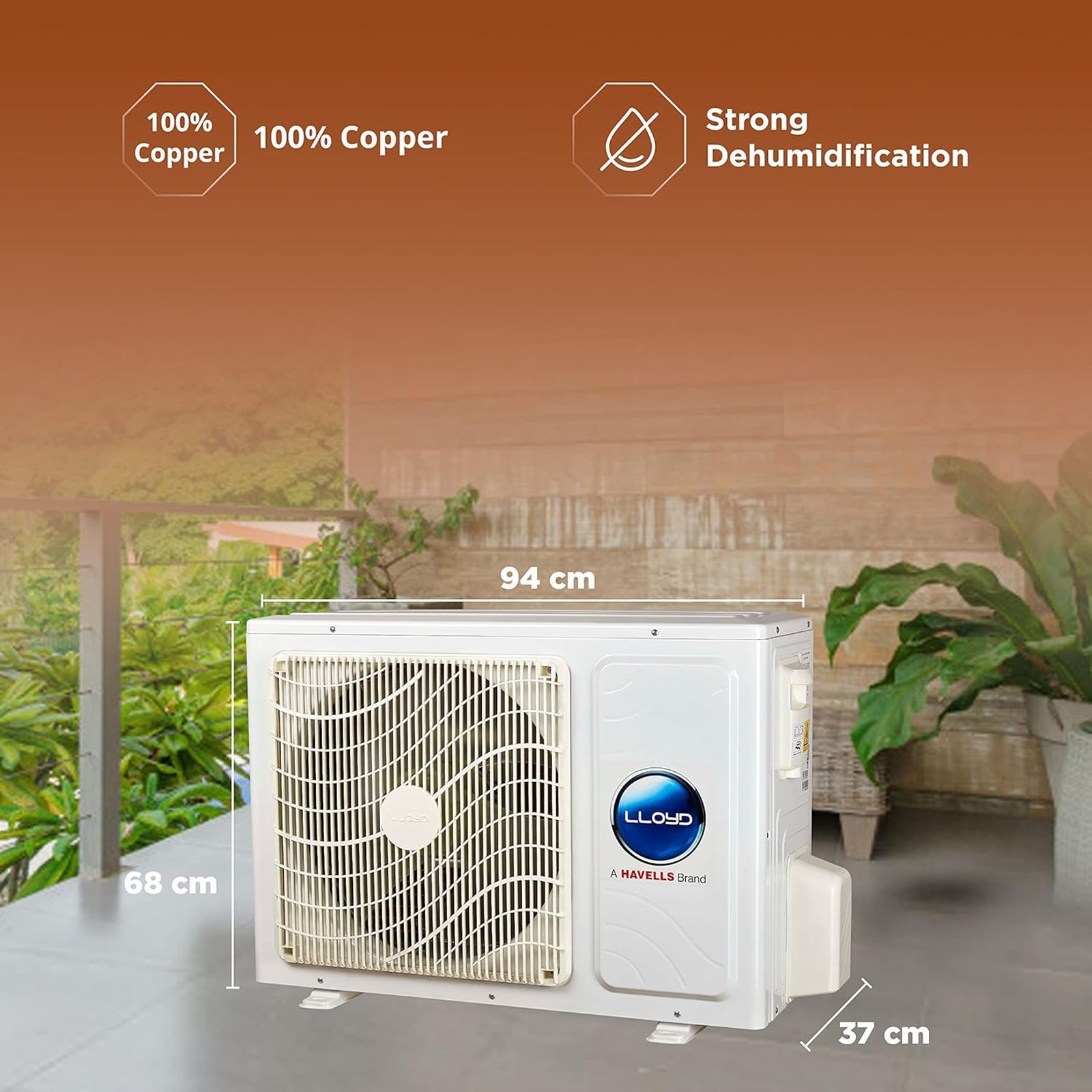 LLOYD 5 In 1 Convertible 2 Ton 5 Star Inverter Split AC with Strong Dehumidifier (Copper Condenser, GLS24I5FWGEV)_12