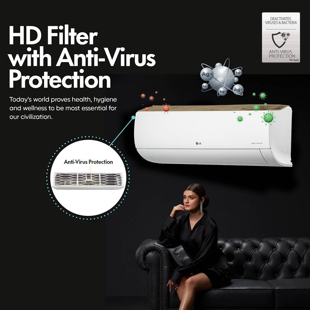LG 5 in 1 Convertible 2 Ton 3 Star Hot & Cold Dual Inverter Split AC with 4-Way Swing (Copper Condenser, RS-H24VNXE)_17