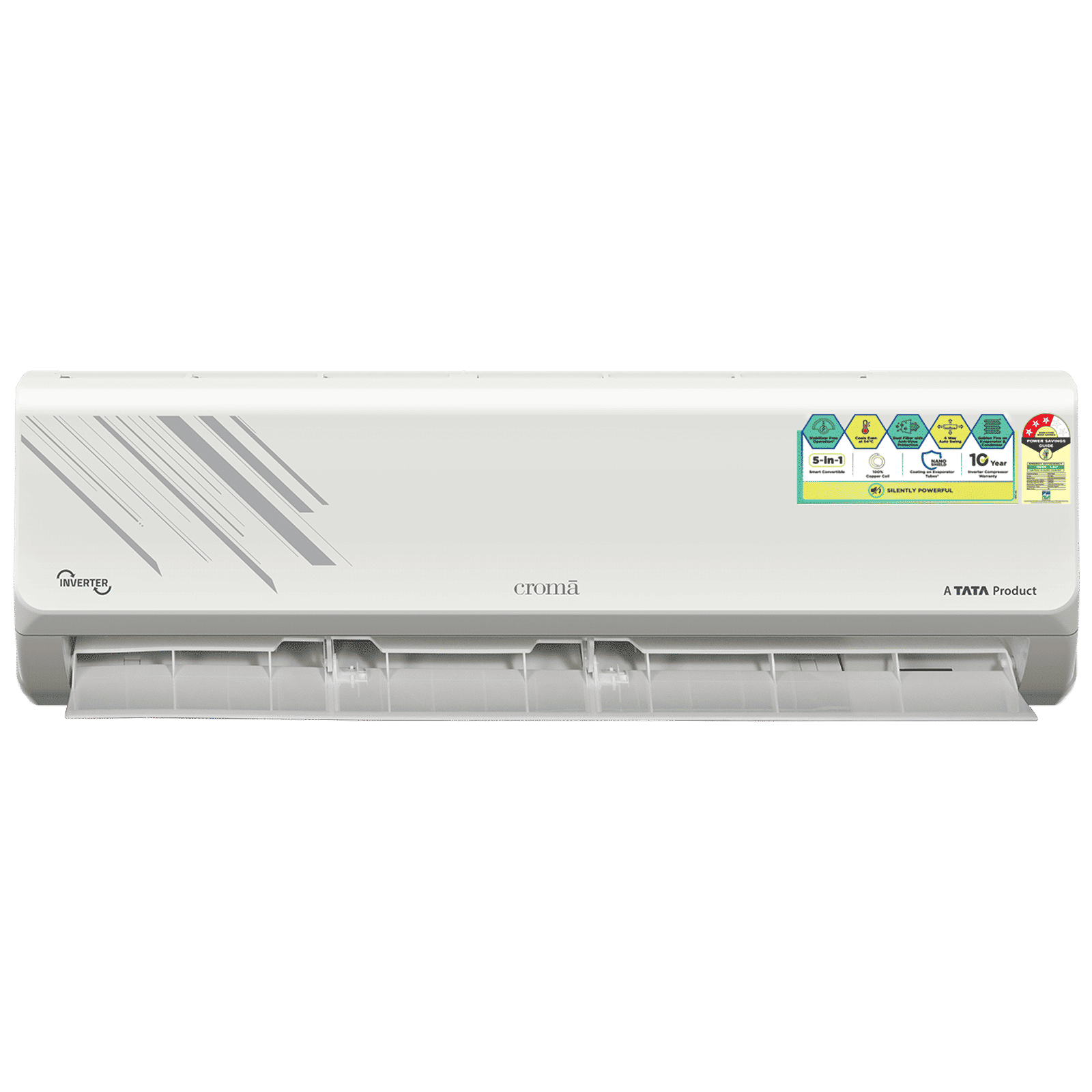 Croma 5 in 1 Convertible 2 Ton 3 Star Inverter Split AC with Dust Filter (Copper Condenser, CRLA024IND255354) Croma 5 in 1 Convertible 2 Ton 3 Star Inverter Split AC with Dust Filter (Copper Condenser, CRLA024IND255354)_10