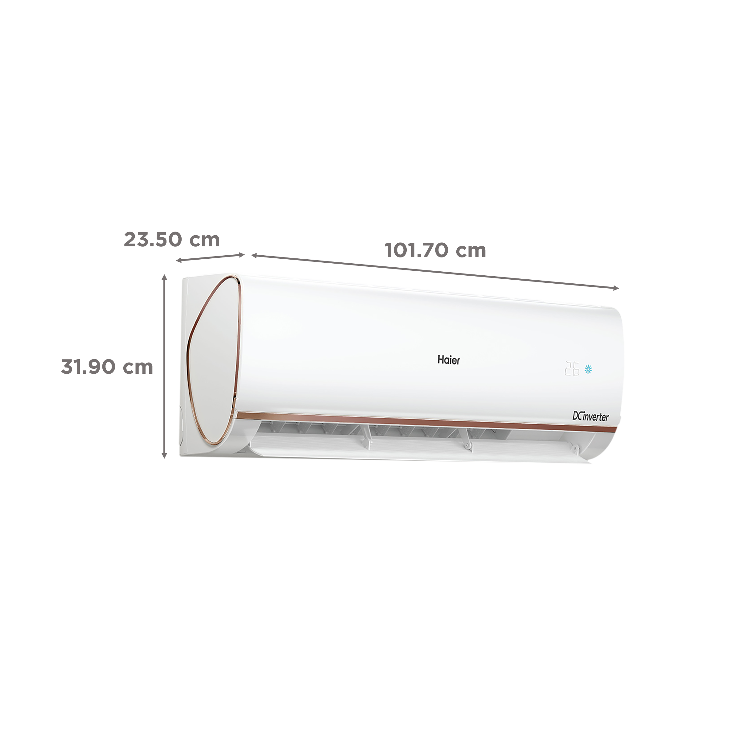 Haier Kinouchi Heavy Duty Pro 7 in 1 Convertible 2 Ton 3 Star Triple Inverter Split Smart AC with Supersonic Cooling (Copper Condenser, HSU24K-PYFR3BE)_3