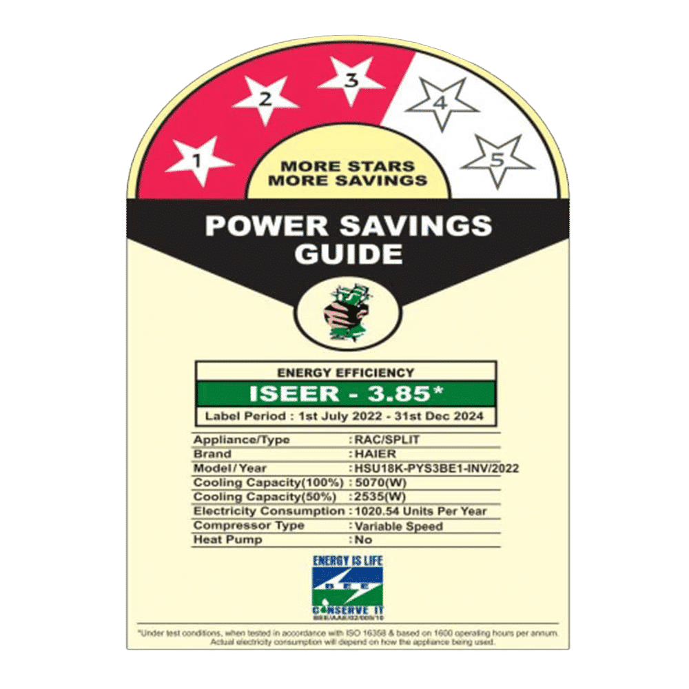 Haier Kinouchi 7 in 1 Convertible 1.5 Ton 3 Star Inverter Split Smart AC with Micro Anti Bacterial Filter (Copper Condenser, HSU18K-PYS3BE1)_3