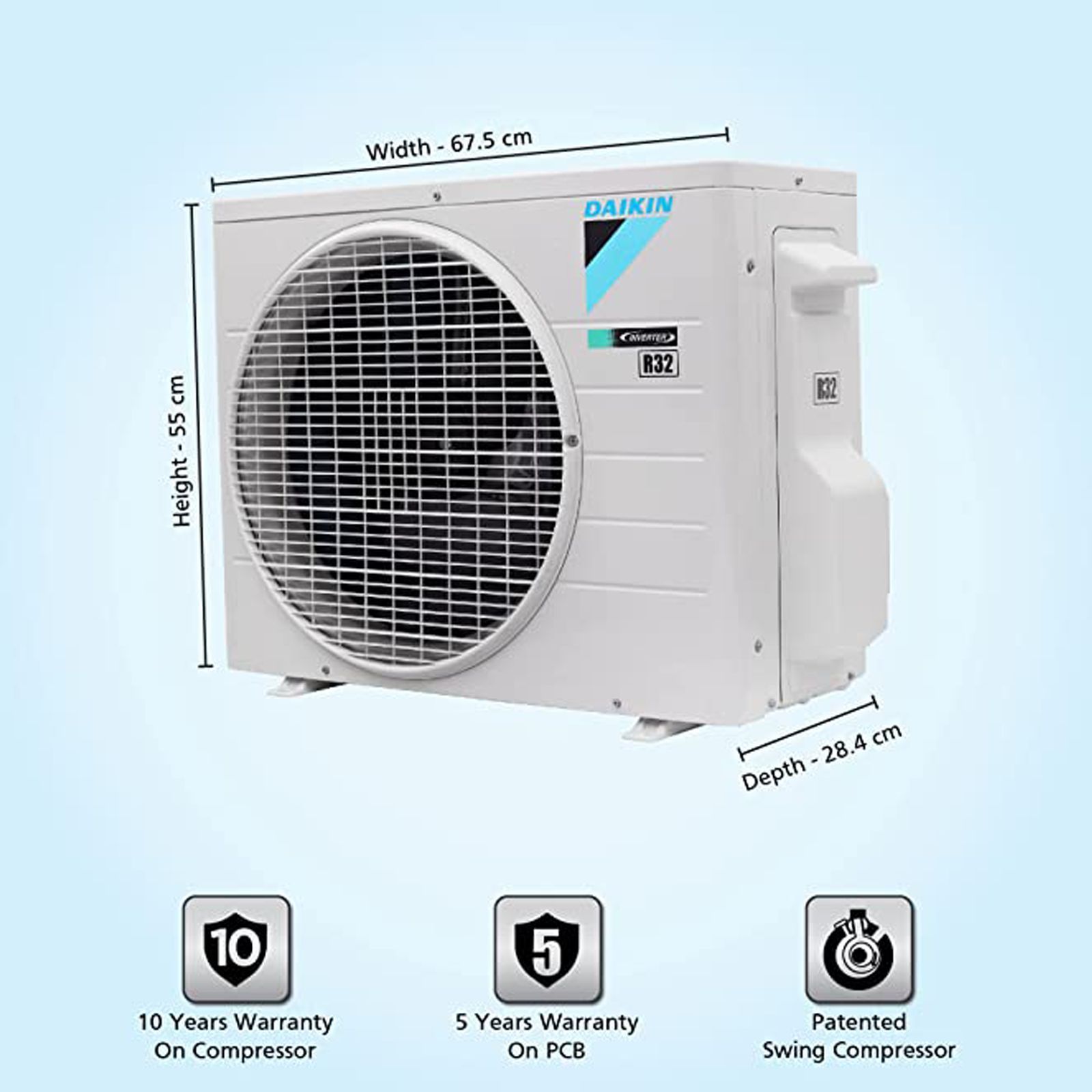 DAIKIN Standard 1 Ton 5 Star Inverter Split AC (Copper Condenser, PM 2.5 Filter, MTKM35U)_8