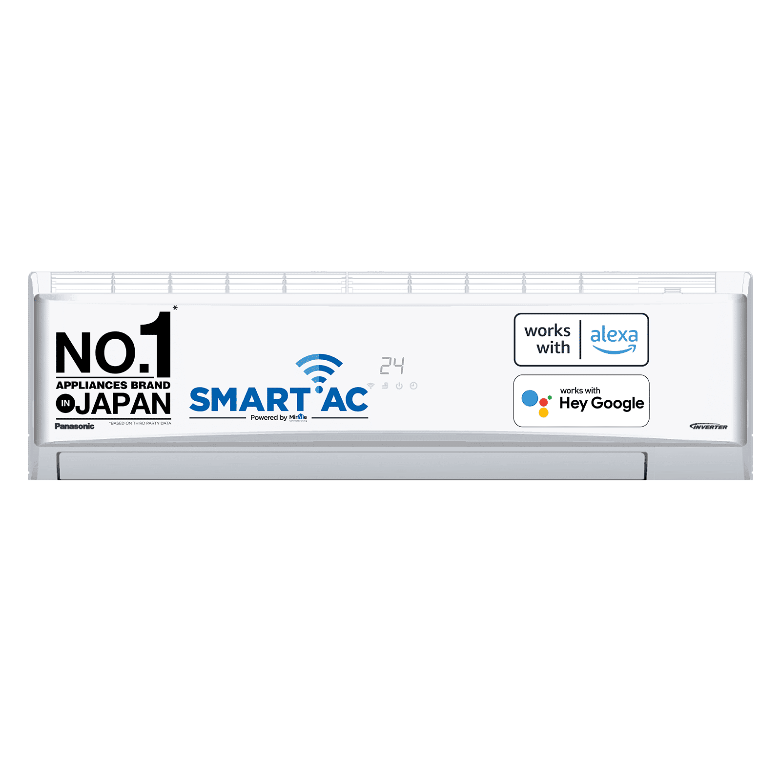 Panasonic 7 in 1 Convertible 2 Ton 5 Star Inverter Split Smart AC with Amazon Alexa and Google Assistant Support (Copper Condenser, CS/CU-ZU24ZKYF)_1