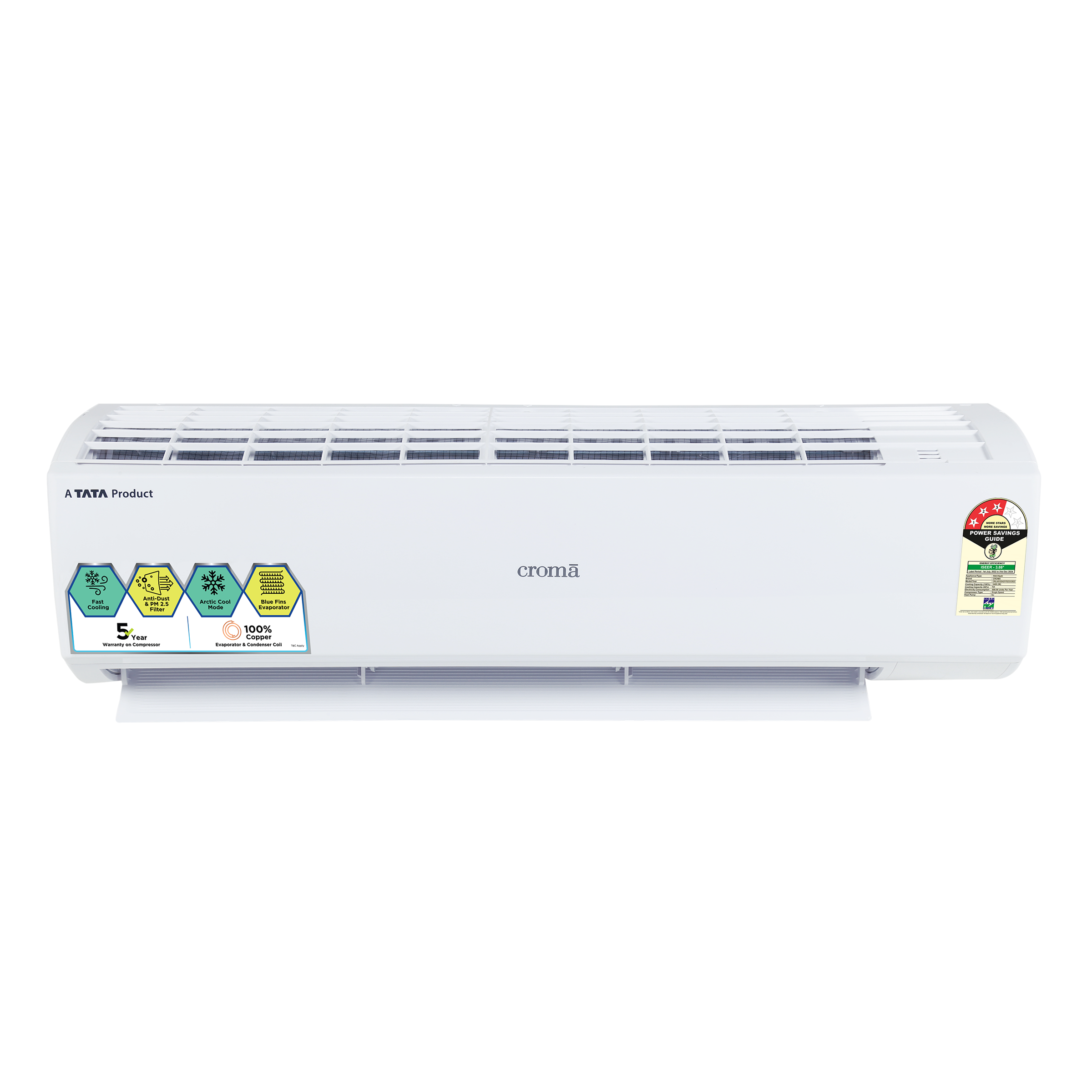 Croma 1 Ton 3 Star Split AC (Copper Condenser, Dust Filter, CRLA012SAD170233) Croma 1 Ton 3 Star Split AC (Copper Condenser, Dust Filter, CRLA012SAD170233)_11