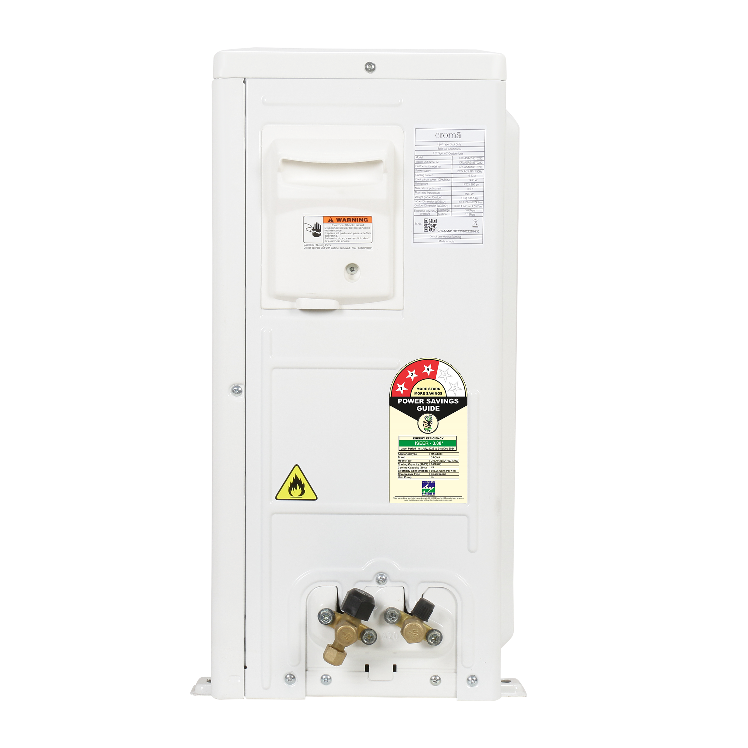 Croma 1 Ton 3 Star Split AC (Copper Condenser, Dust Filter, CRLA012SAD170233) Croma 1 Ton 3 Star Split AC (Copper Condenser, Dust Filter, CRLA012SAD170233)_14