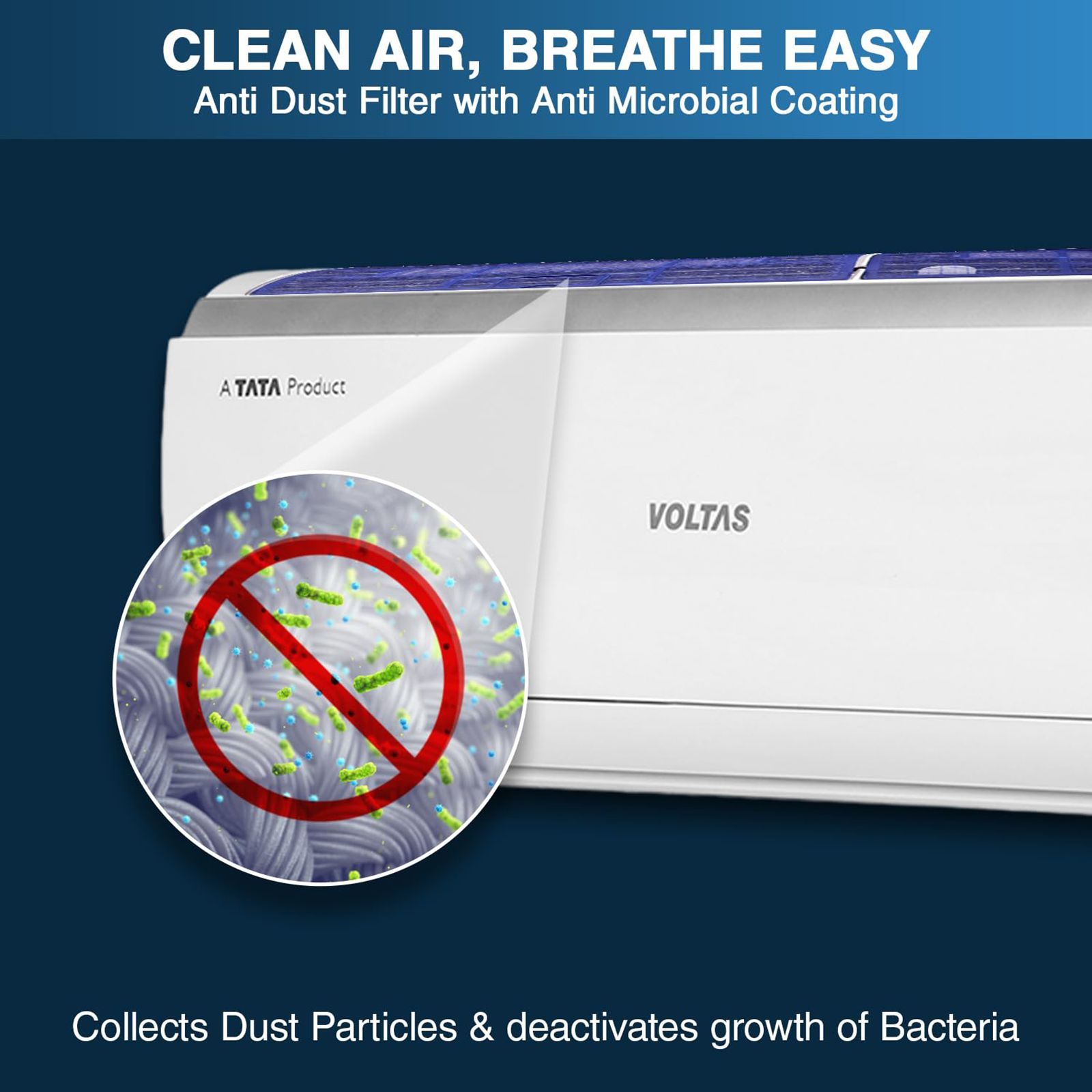 VOLTAS Vectra 4 in 1 Convertible 1.5 Ton 5 Star Inverter Split AC with Anti-Dust Filter (Copper Condenser, 185V Vectra Pearl Marvel) VOLTAS Vectra 4 in 1 Convertible 1.5 Ton 5 Star Inverter Split AC with Anti-Dust Filter (Copper Condenser, 185V Vectra Pearl Marvel)_8