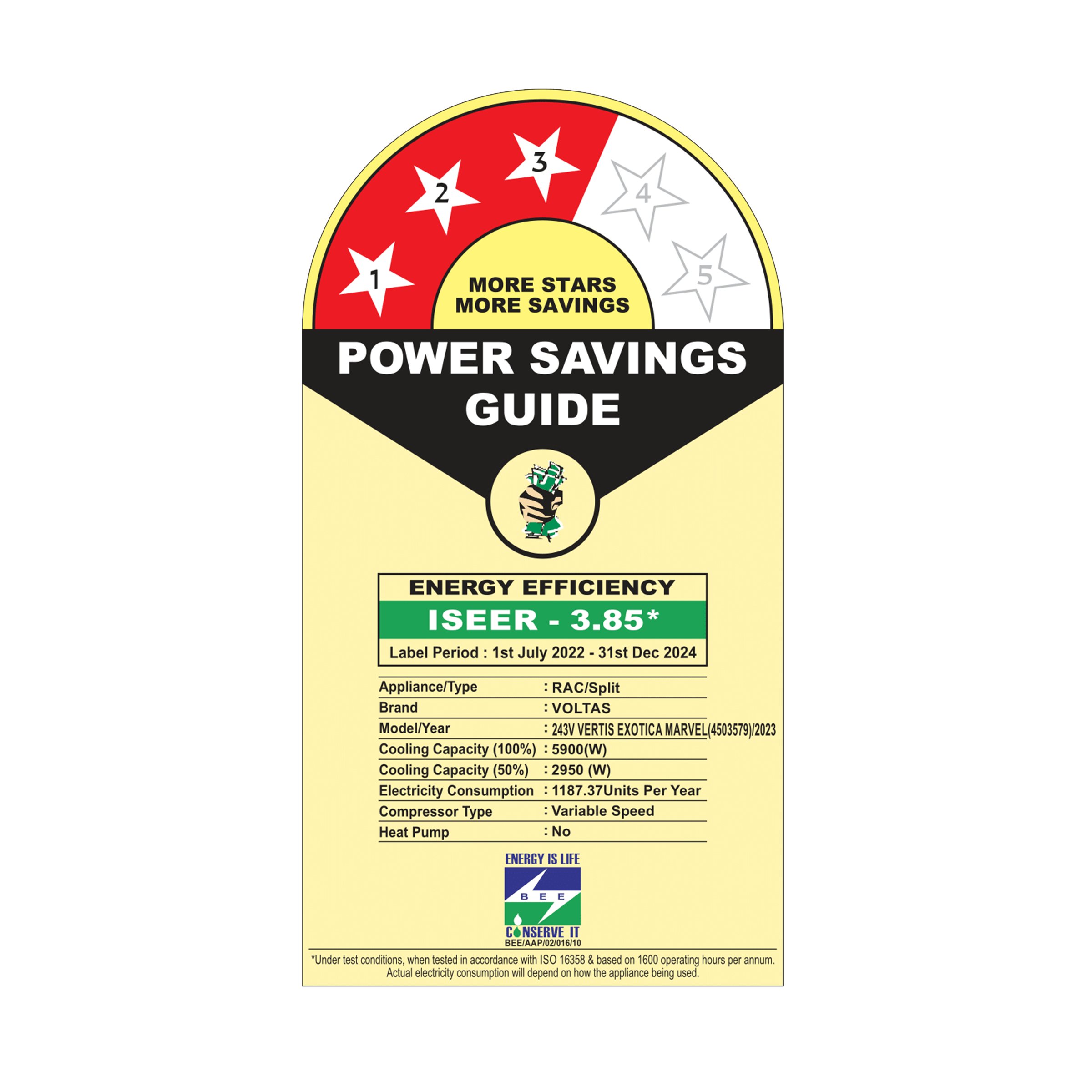 VOLTAS Vertis Exotica 5 in 1 Convertible 2 Ton 3 Star Inverter Split AC with 4-Way Swing (Copper Condenser, 243V Vertis Exotica Marvel) VOLTAS Vertis Exotica 5 in 1 Convertible 2 Ton 3 Star Inverter Split AC with 4-Way Swing (Copper Condenser, 243V Vertis Exotica Marvel)_3