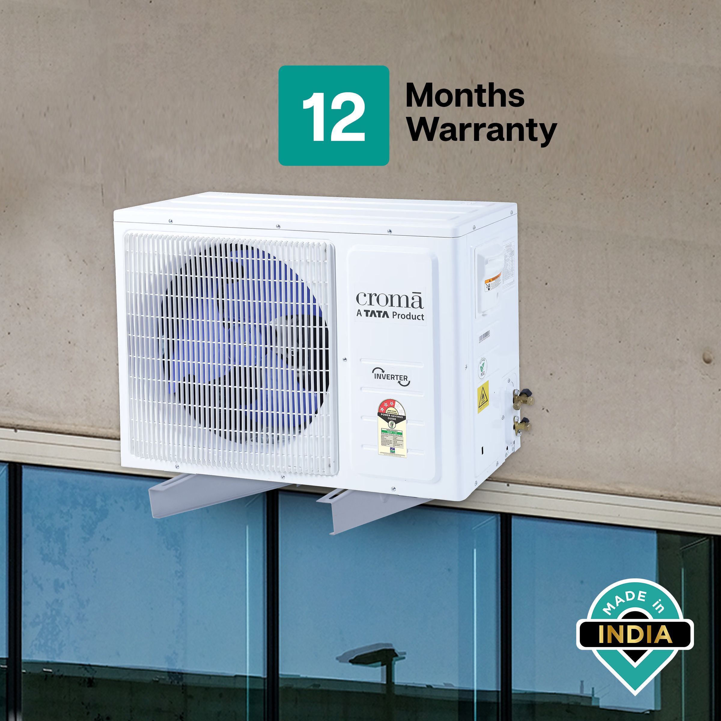 Croma Bracket For Air Conditioner (Powder Coating Process, Grey)_7