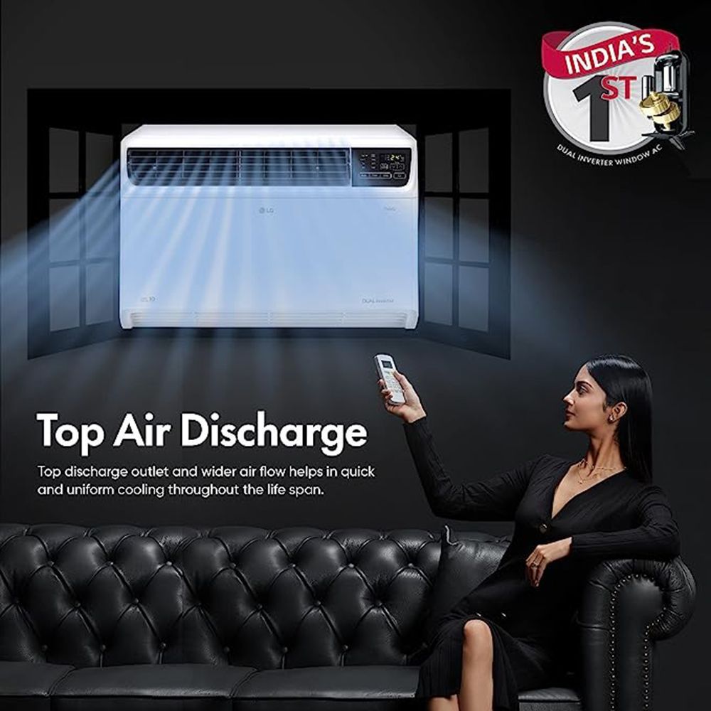 LG 2 Ton 4 Star AI Dual Inverter Window Smart AC with Clean Filter (Copper Condenser, RW-Q24WWYA)_11